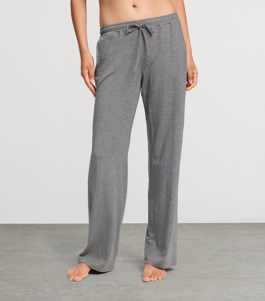 Hanro Womens Natural Elegance Trousers Stone Melange Image 4
