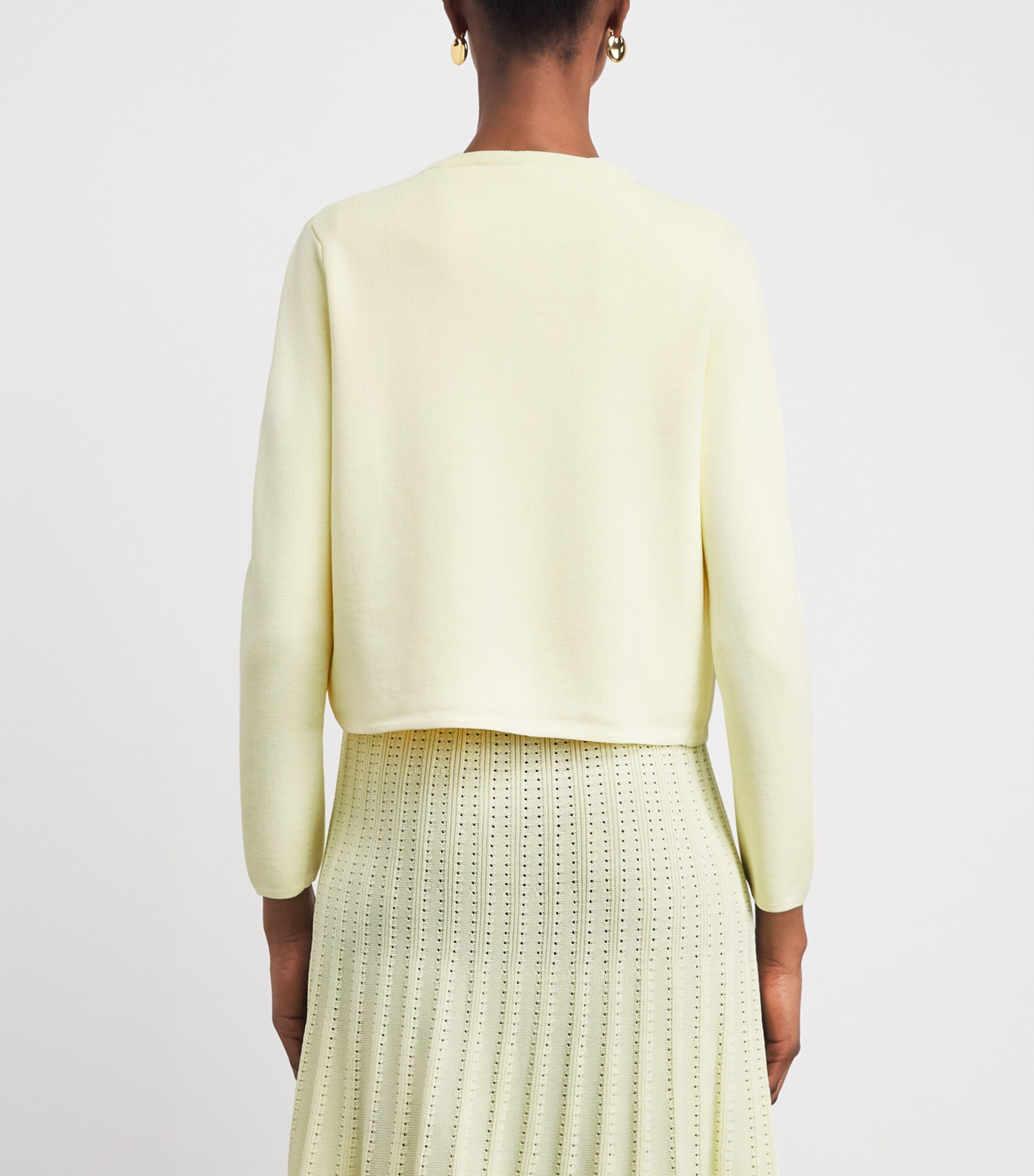 Edeline Lee Womens Knitted Open Cardigan Lem/lemon Image 5