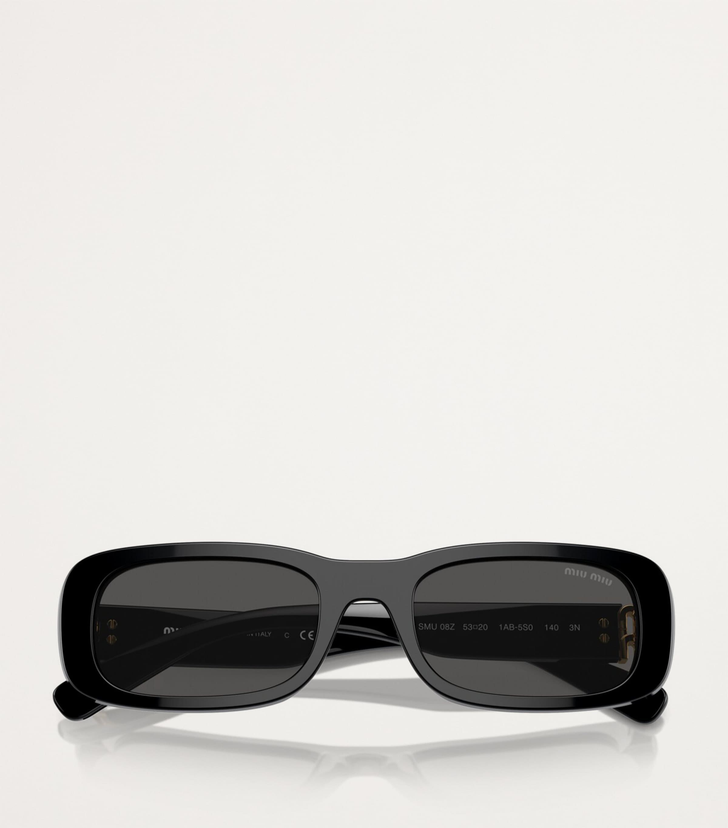 Acetate Rectangular Sunglasses 1AB5S0 Image 5