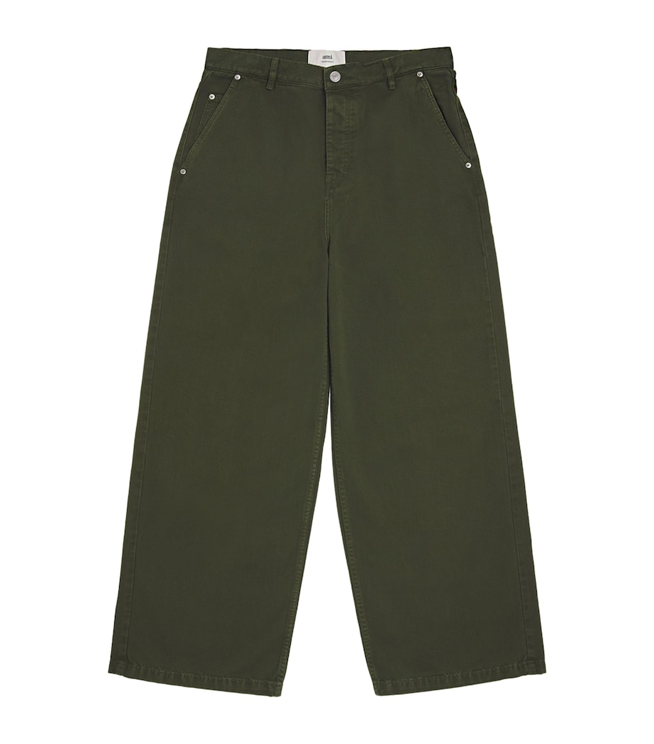 AMI Paris Mens Wide-Leg Jeans Image 1