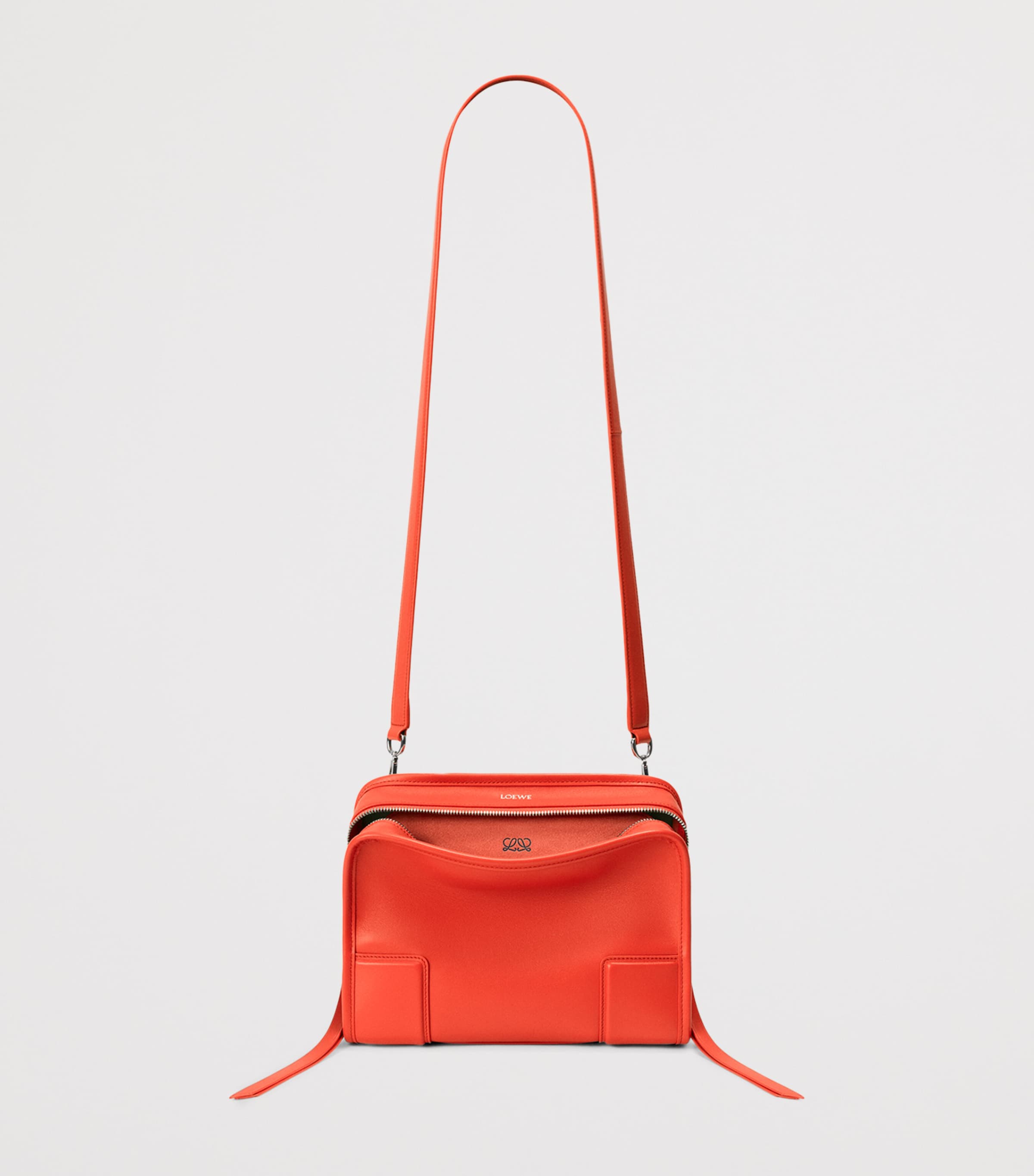 LOEWE Small Leather Amazona 180 Top-Handle Bag Sunrise Orange Image 10