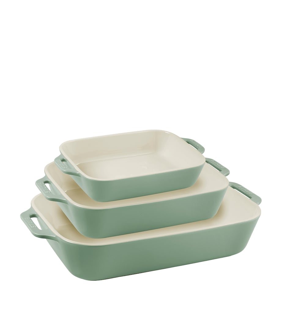 3-Piece Oven Dish Set EUCALYPTUS Image 1
