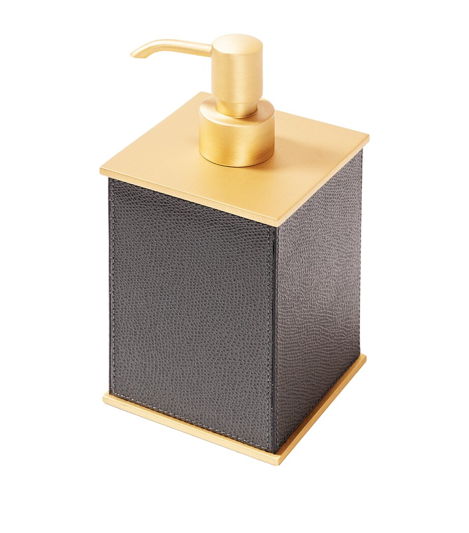 Giobagnara Leather-Trim Firenze Soap Dispenser Slate Image 1