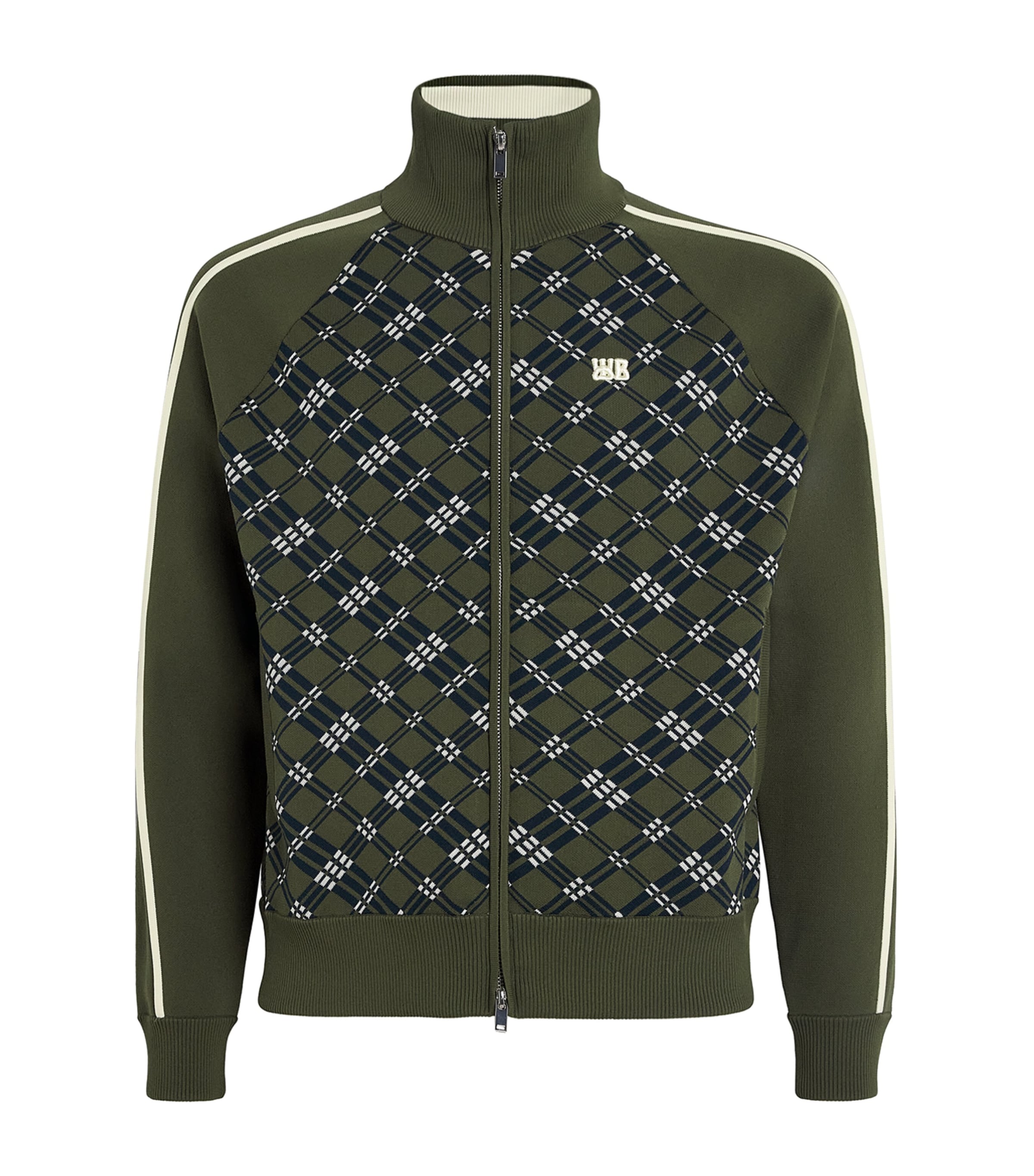 Power Check Track Jacket KHAKI / NAVY Image 1