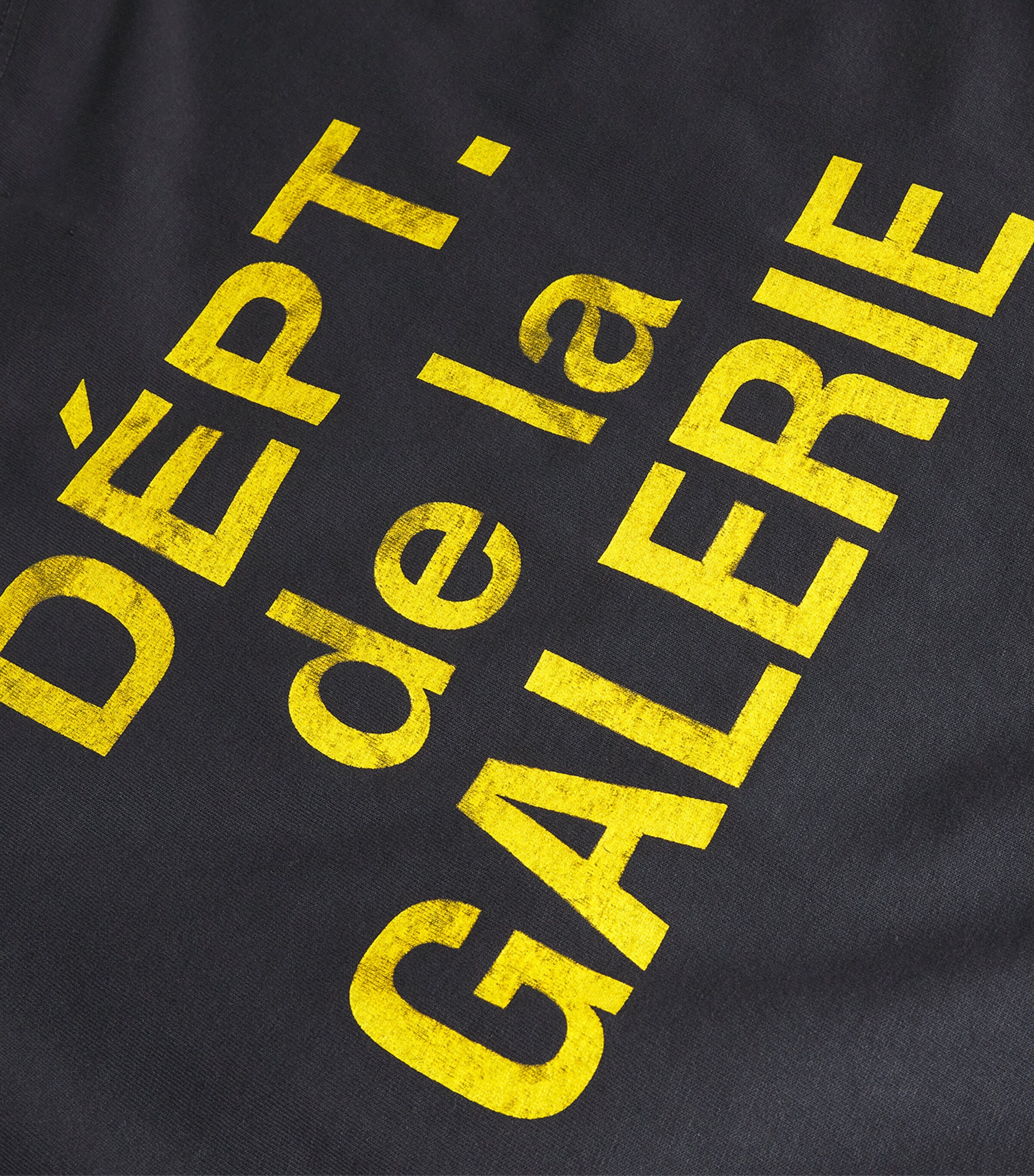 GALLERY DEPT. Mens Cotton Logo T-Shirt Black Image 5