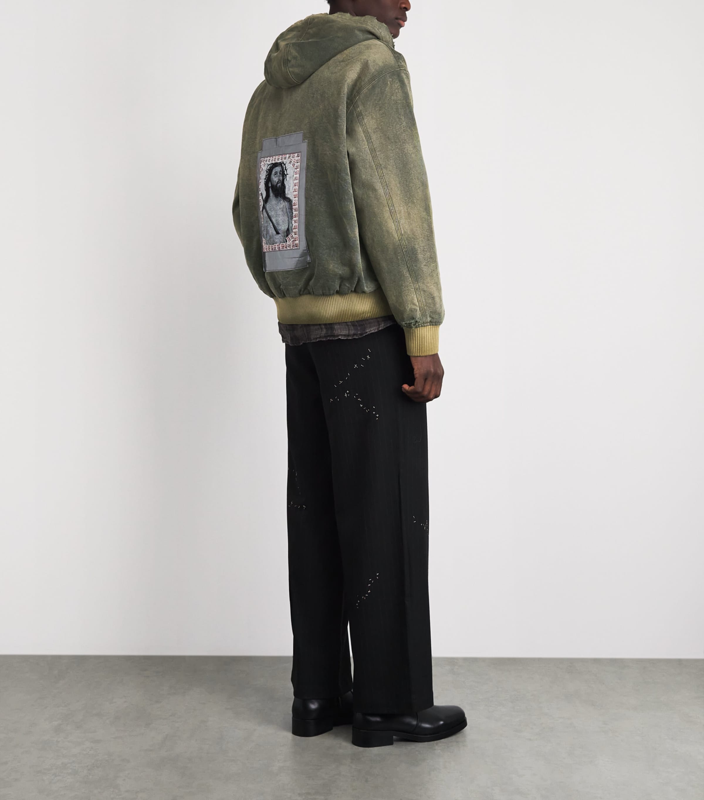 Enfants Riches Déprimés Mens Cotton War Started Jacket Crust Olive Image 2