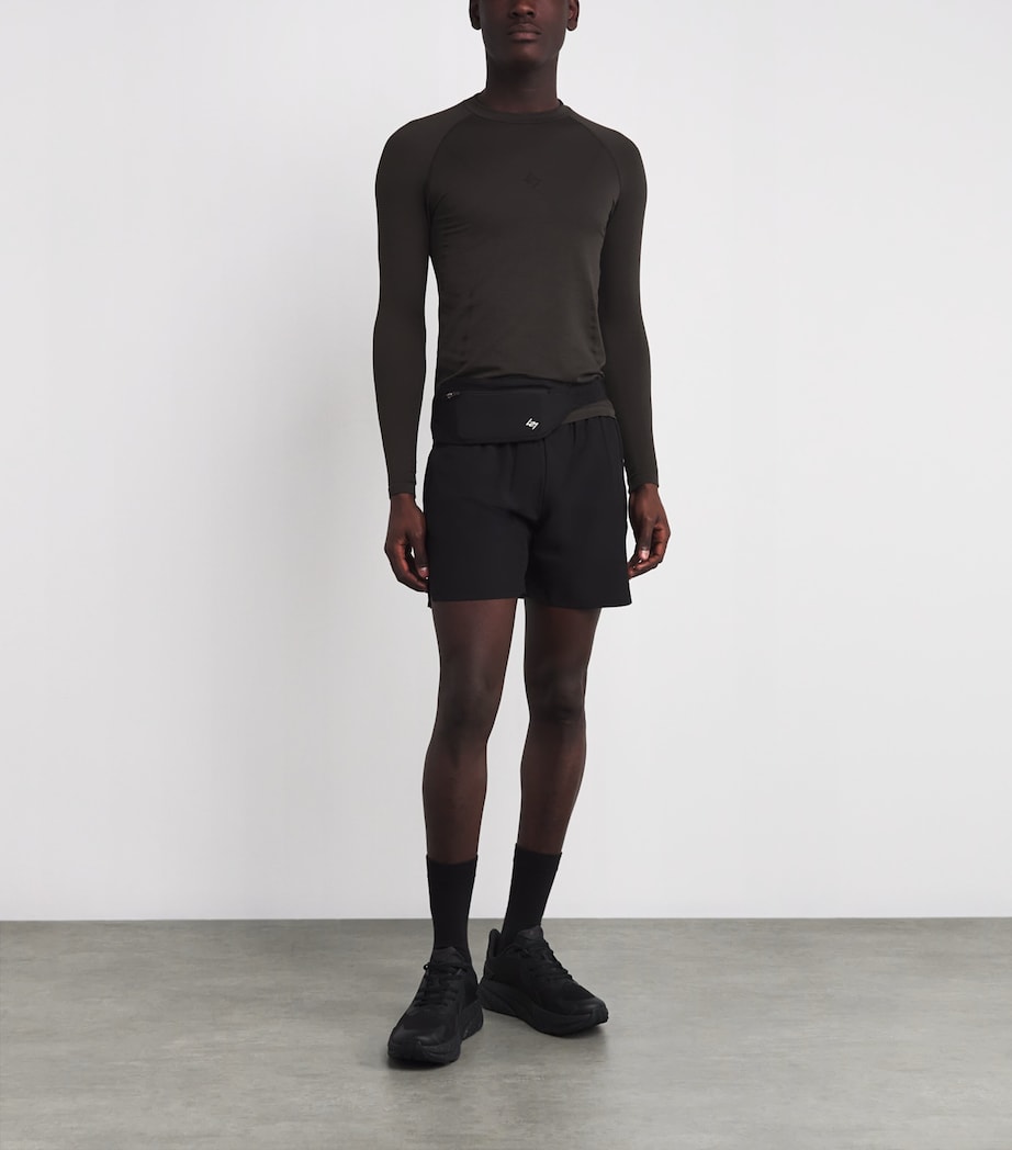 Long-Sleeve Seamless Uprising T-Shirt CHOCOLATE Image 2