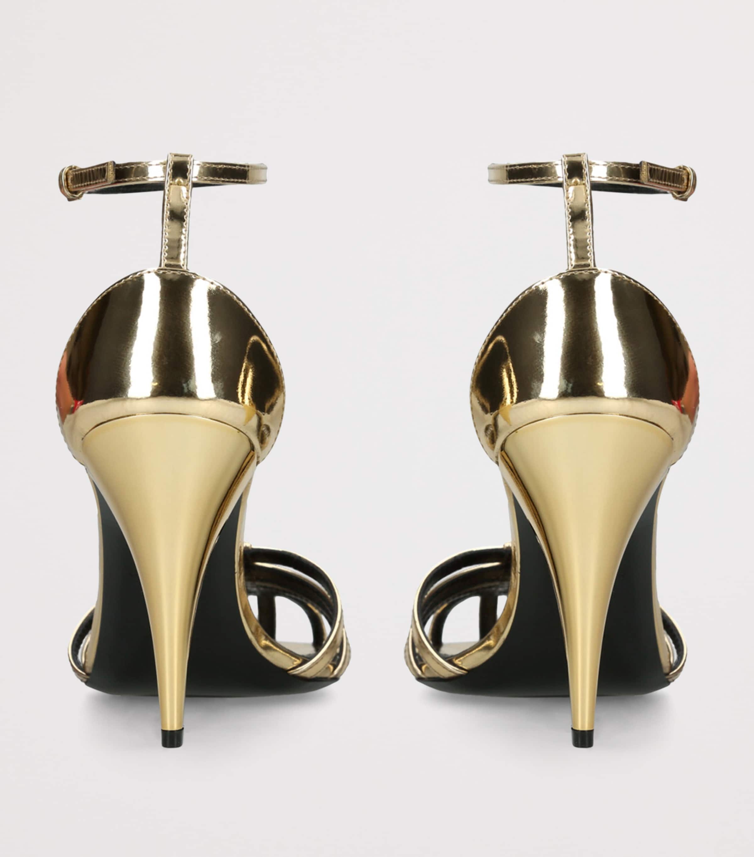 Metallic Cage Sandals 95 GOLD Image 2