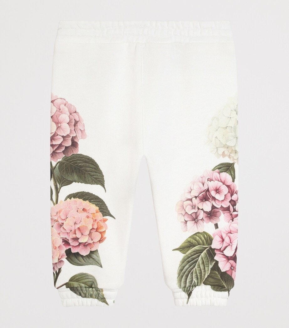 Dolce&Gabbana Kids Hydrangea Sweatpants (3-30 Months) White Image 2