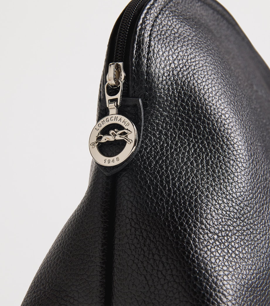 Leather Le Foulonné Wash Bag 047 BLACK Image 4