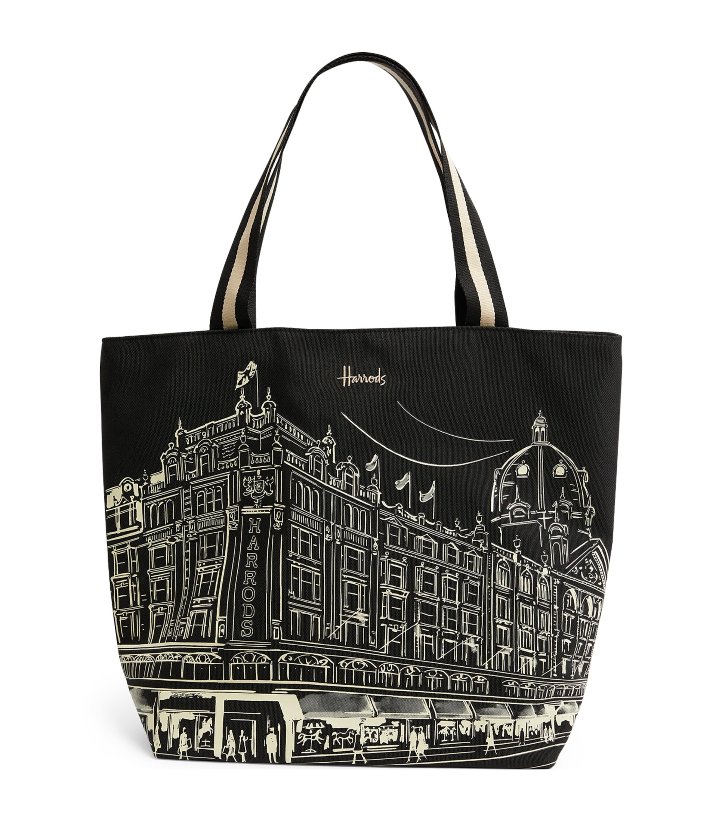 Harrods Corner View Tote Bag In Black