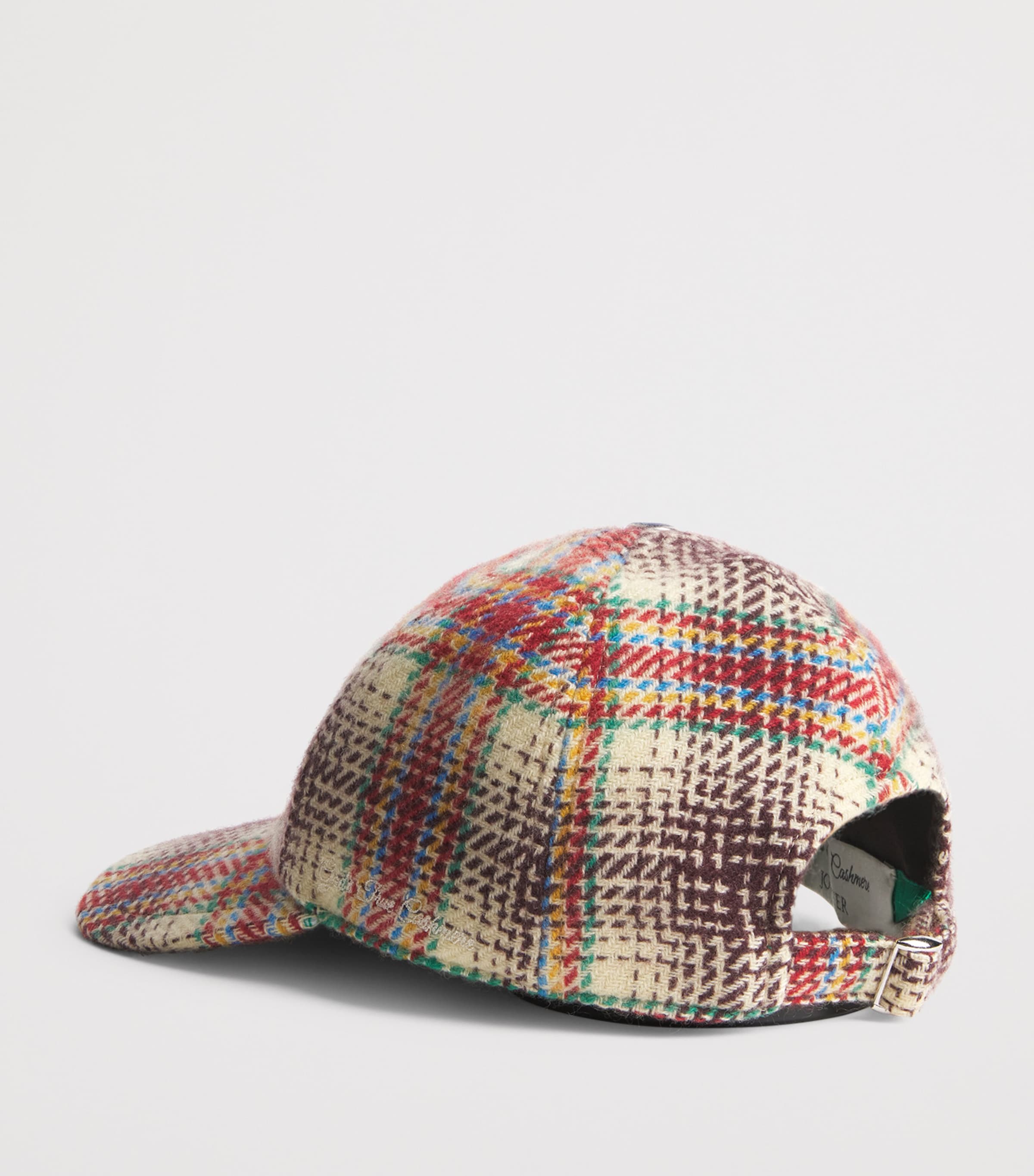 GOD'S TRUE CASHMERE x JOOPITER Cashmere Tartan Balance Fincher Cap Lapis Lazuli Image 3