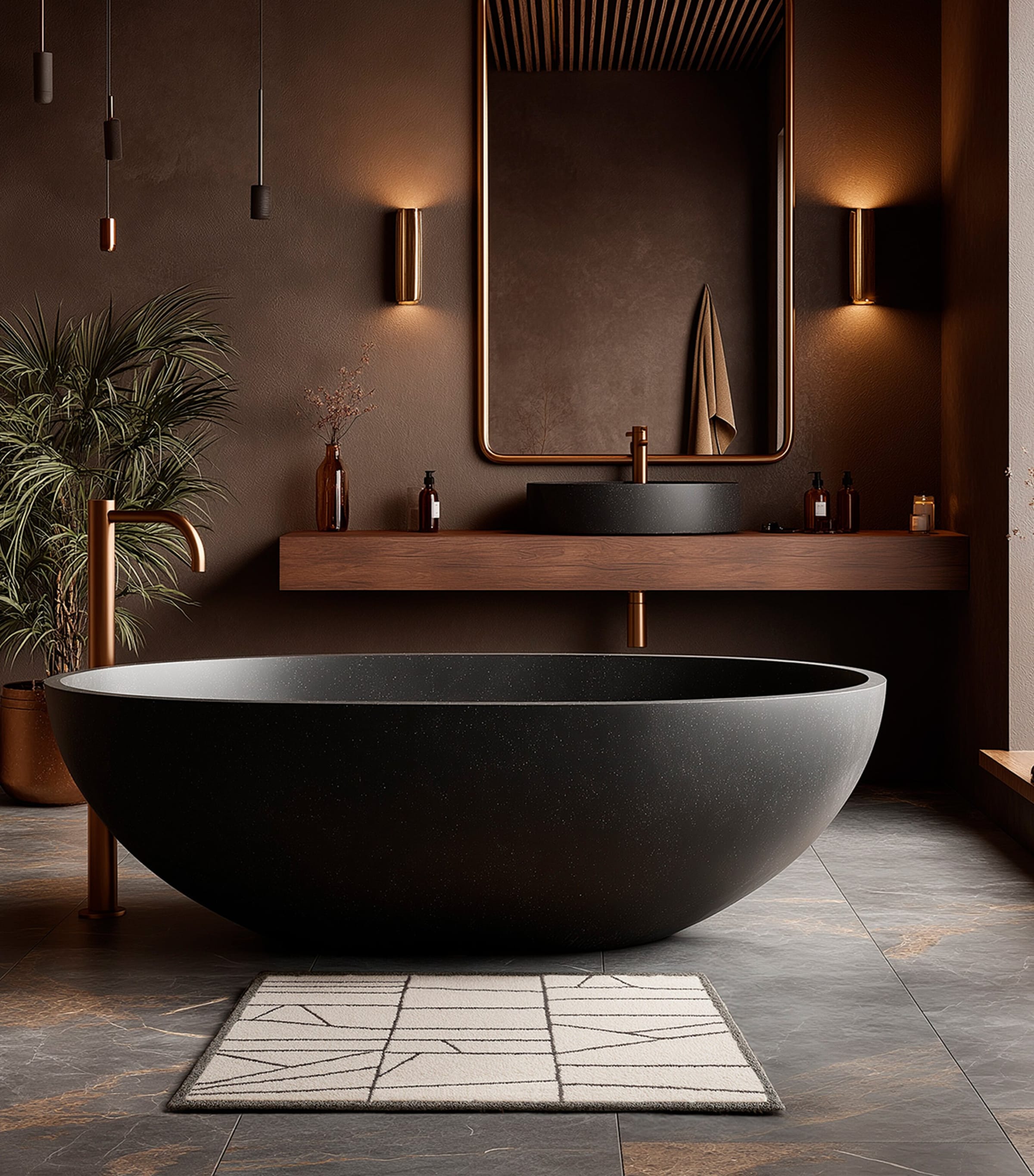 Modest Bath Mat (60cm x 100cm) SILVER Image 2