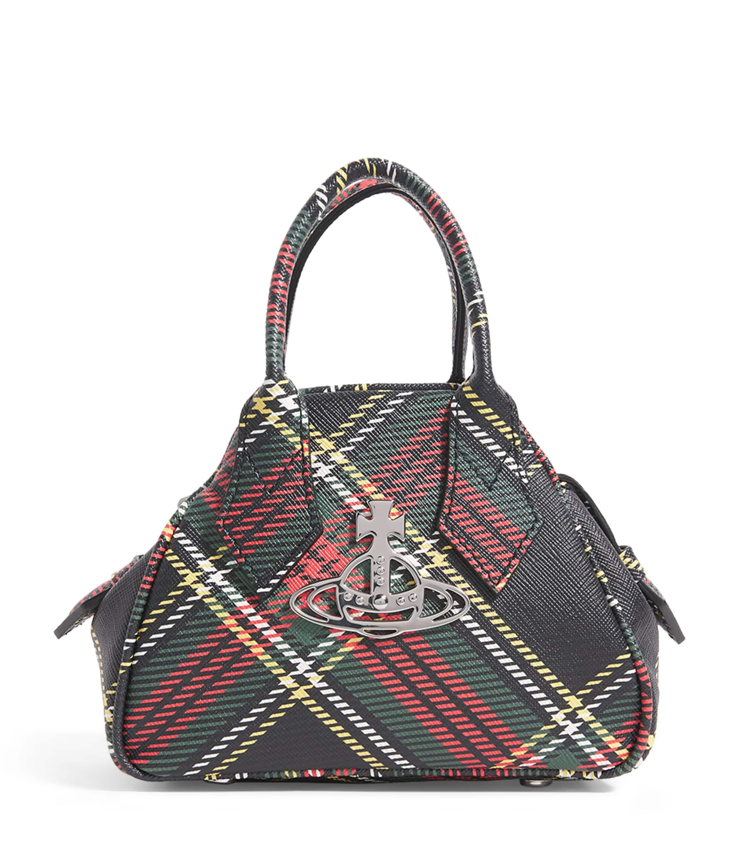 Vivienne Westwood Borsa A Mano Yasmine Mini In Similpelle Stampata Donna In Black