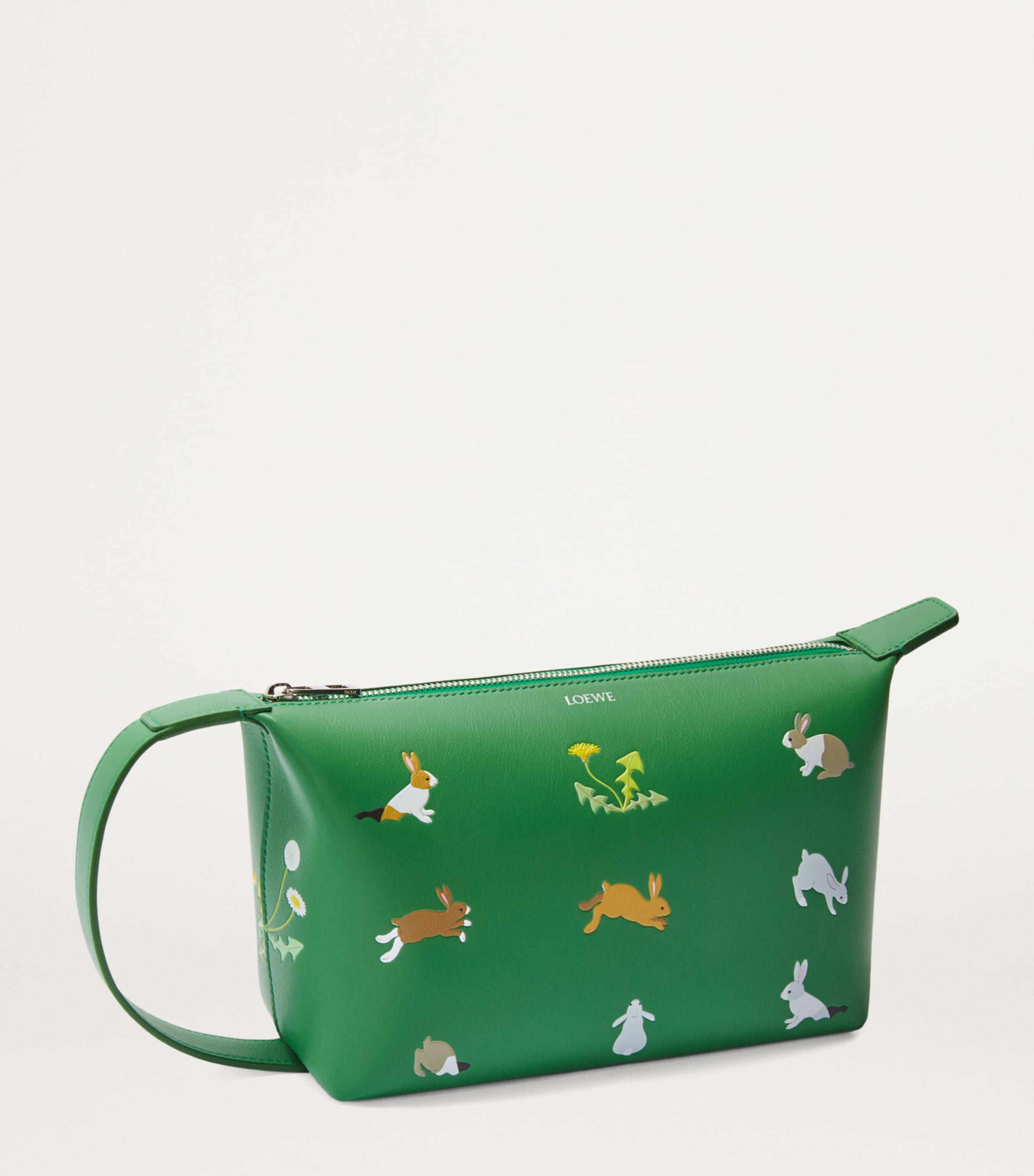 LOEWE Green x Suna Fujita Leather Bunny Bag | Harrods US