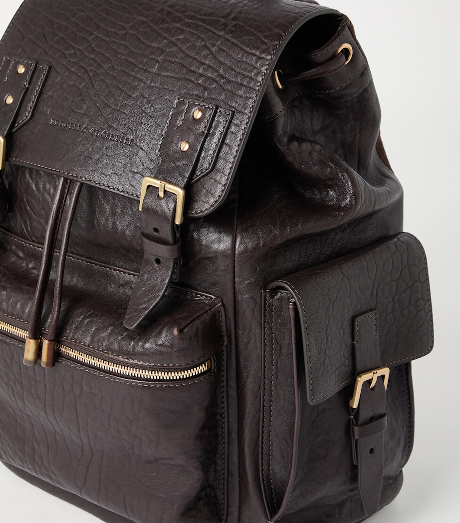 Leather Flap Closure Backpack C4214 Image 5