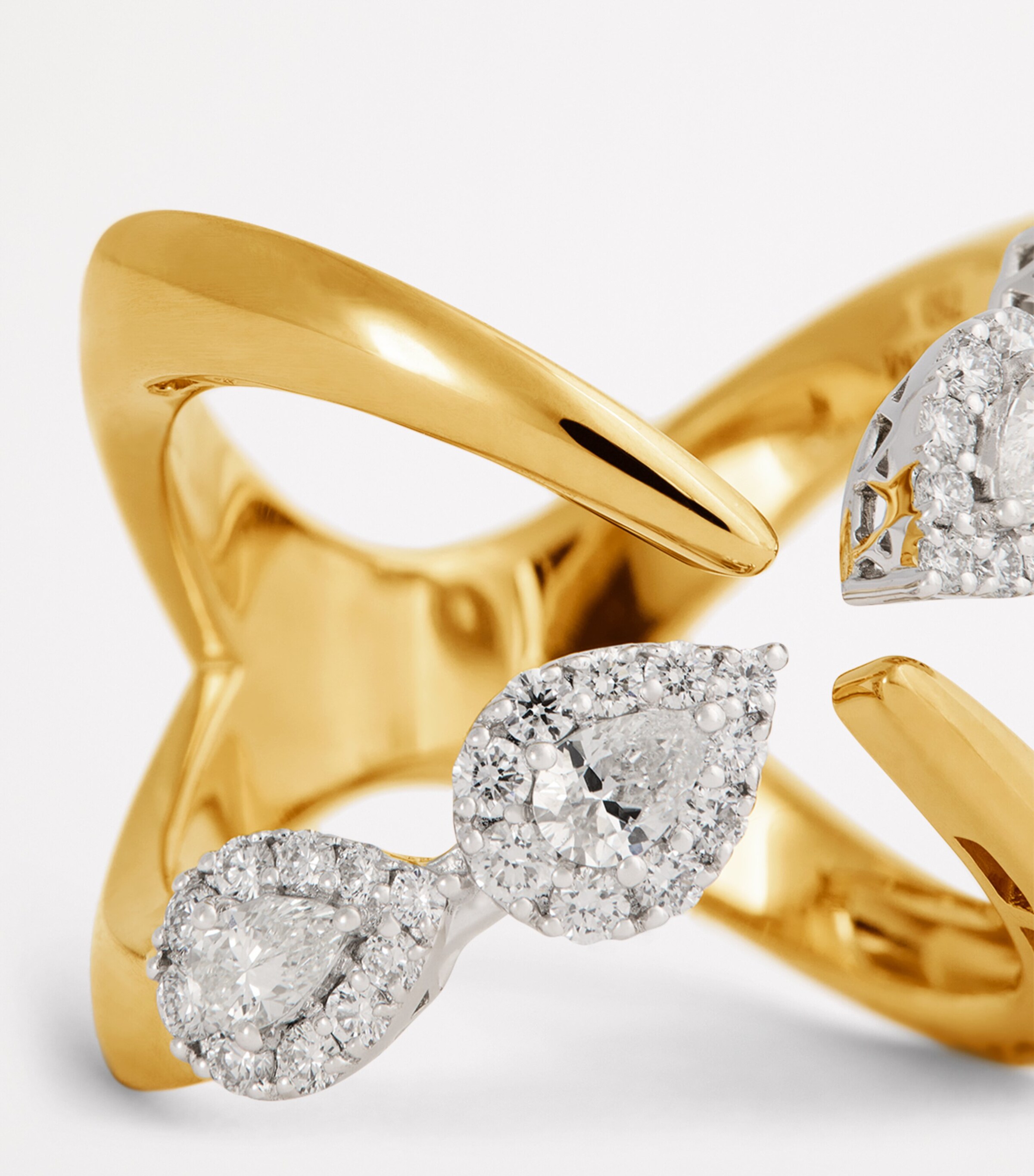 Yeprem Yellow Gold, White Gold and Diamond Ring Mixed Gold Image 6