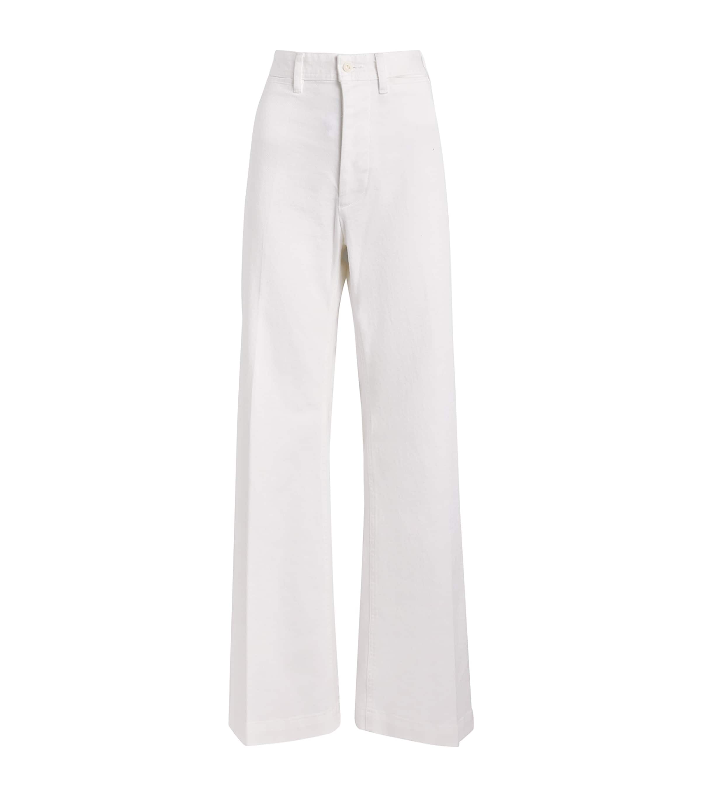 Polo Ralph Lauren Stretch Cotton Twill Wide-leg Trousers