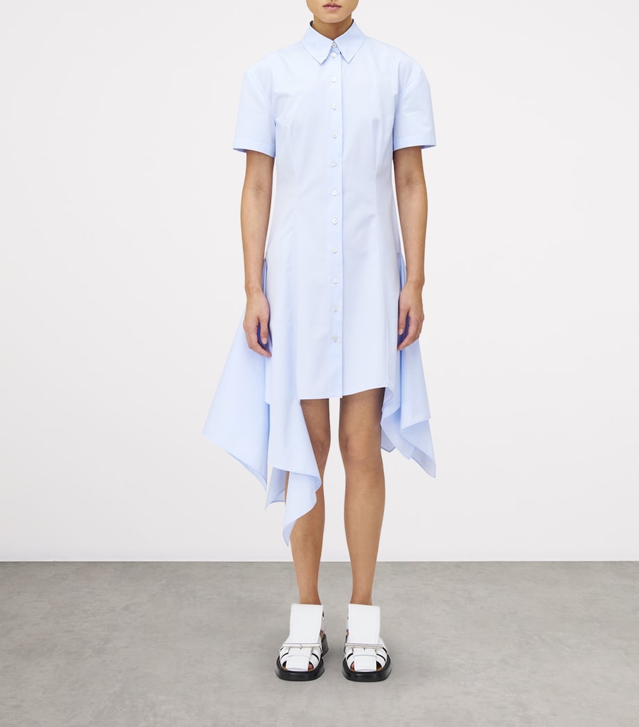 Asymmetric Shirt Midi Dress 4331 Image 2