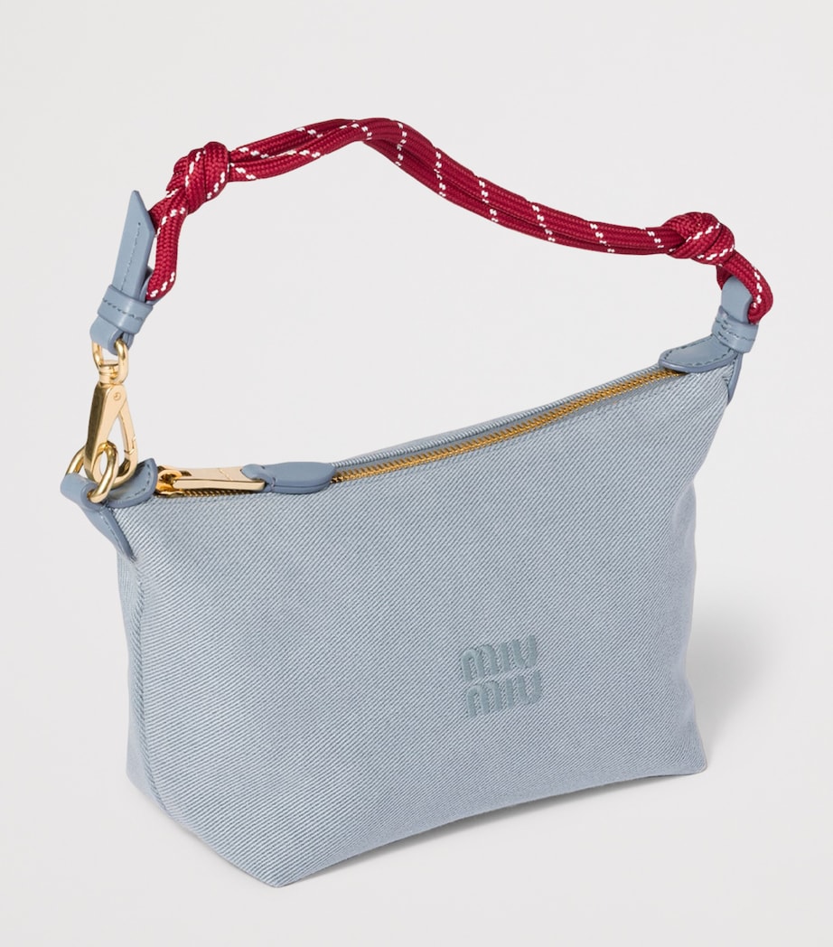 Miu Miu Cotton Gabardine Logo Pouch Image 2