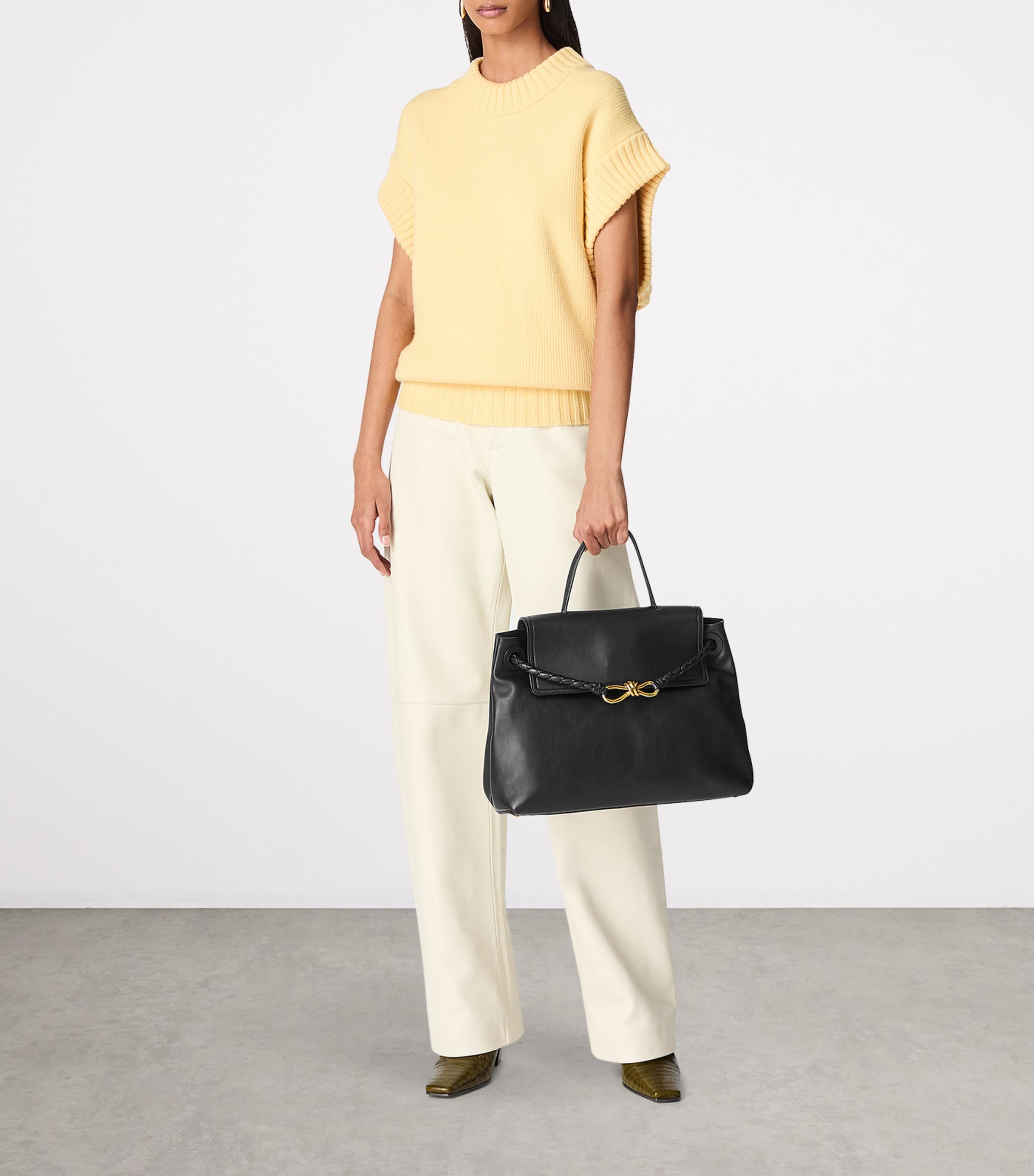 Bottega Veneta Medium Calfskin Ciao Ciao Top-Handle Bag