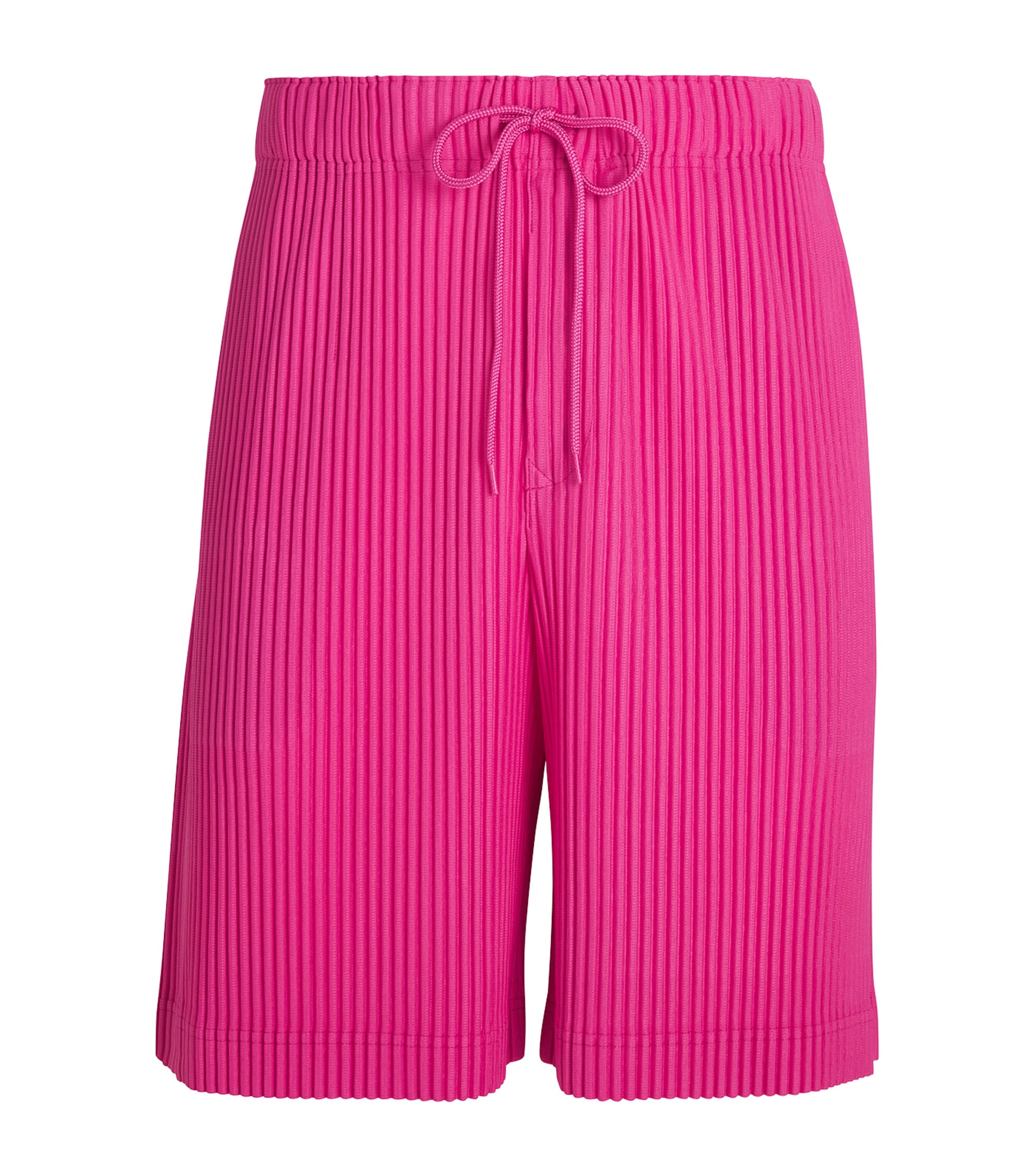 Shop Issey Miyake Pleated Shorts In Pink