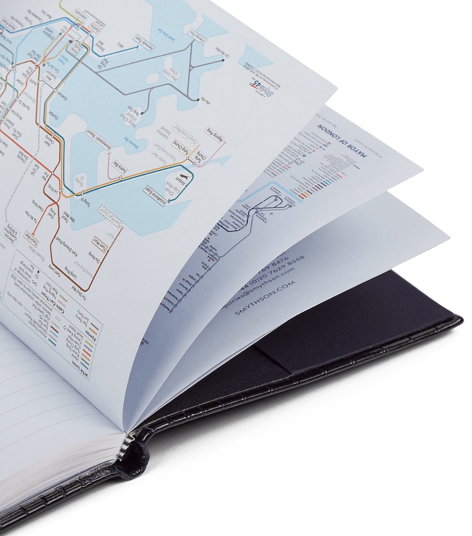 Smythson Leather Soho Weekly Diary 2027 Navy Image 7