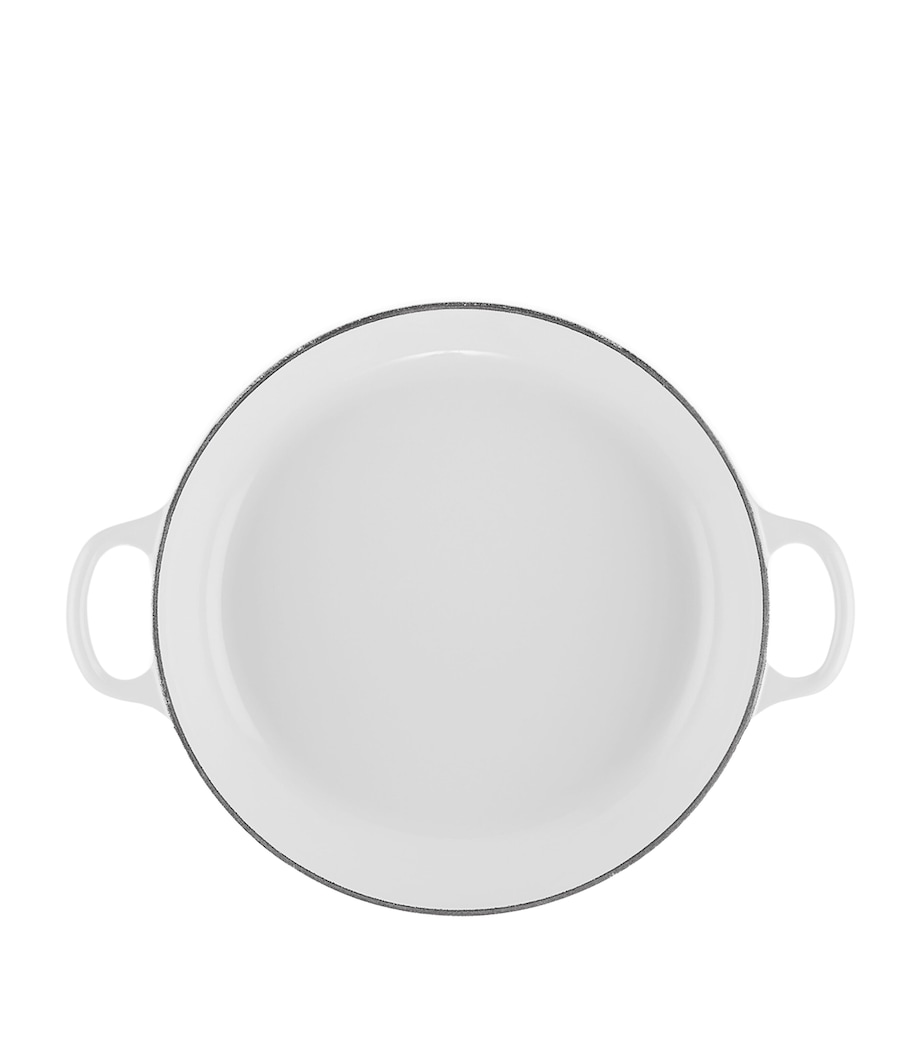 Shallow Petal Casserole Dish (29cm) WHITE Image 3