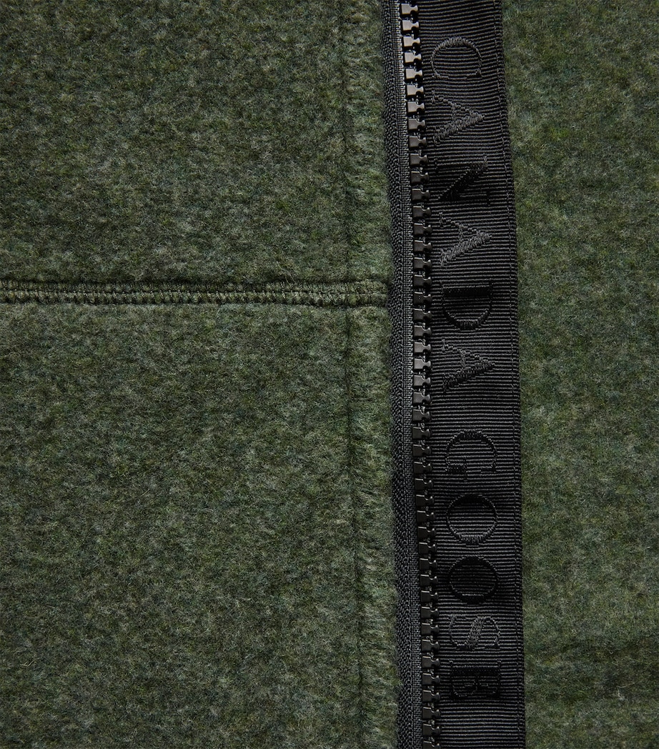 Canada Goose Mens Wool-Blend Fleece Chilliwack Bomber Jacket Moss Khaki Image 6