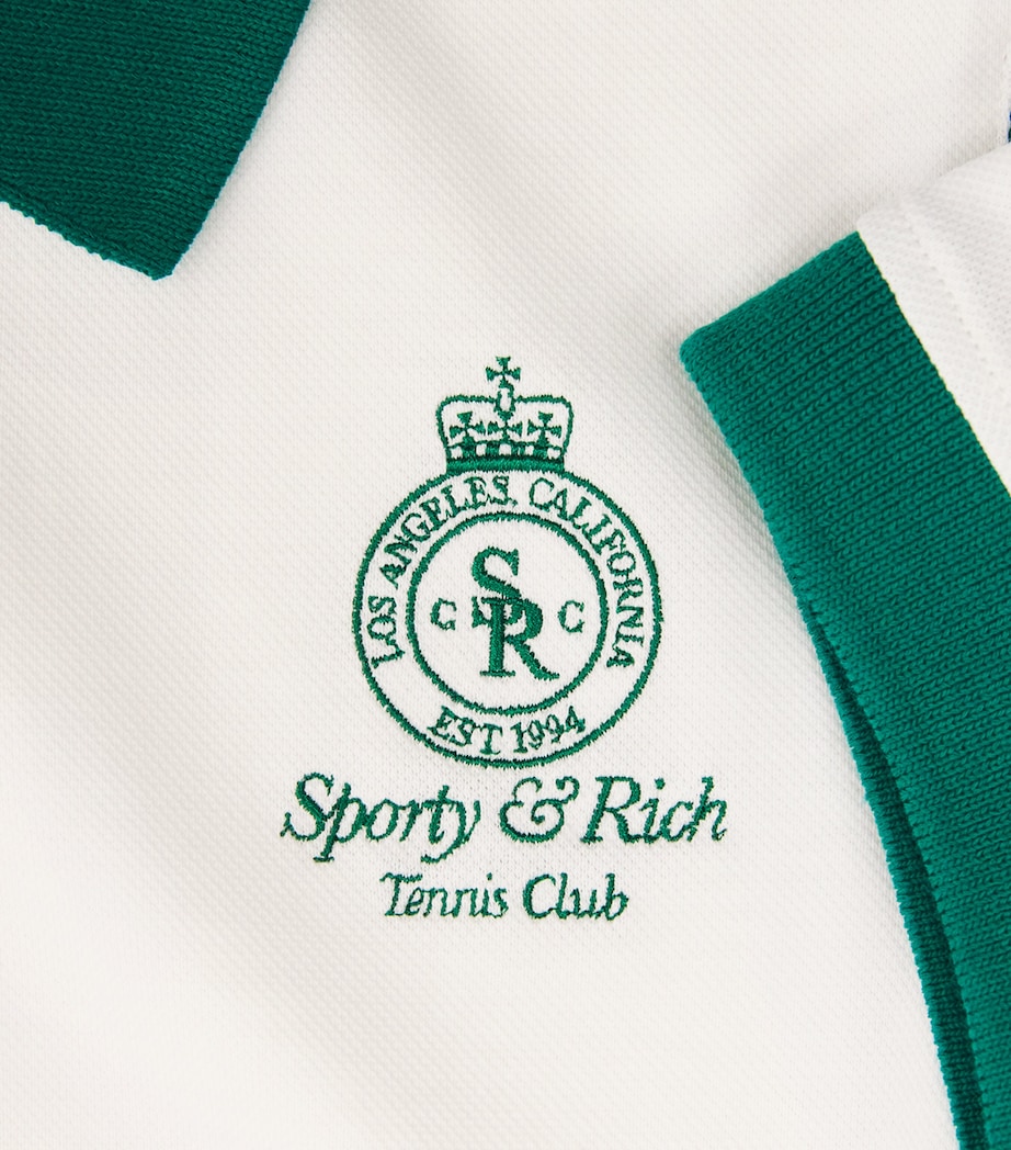 Crown 70s Polo Shirt WHITE/ALPINE Image 5
