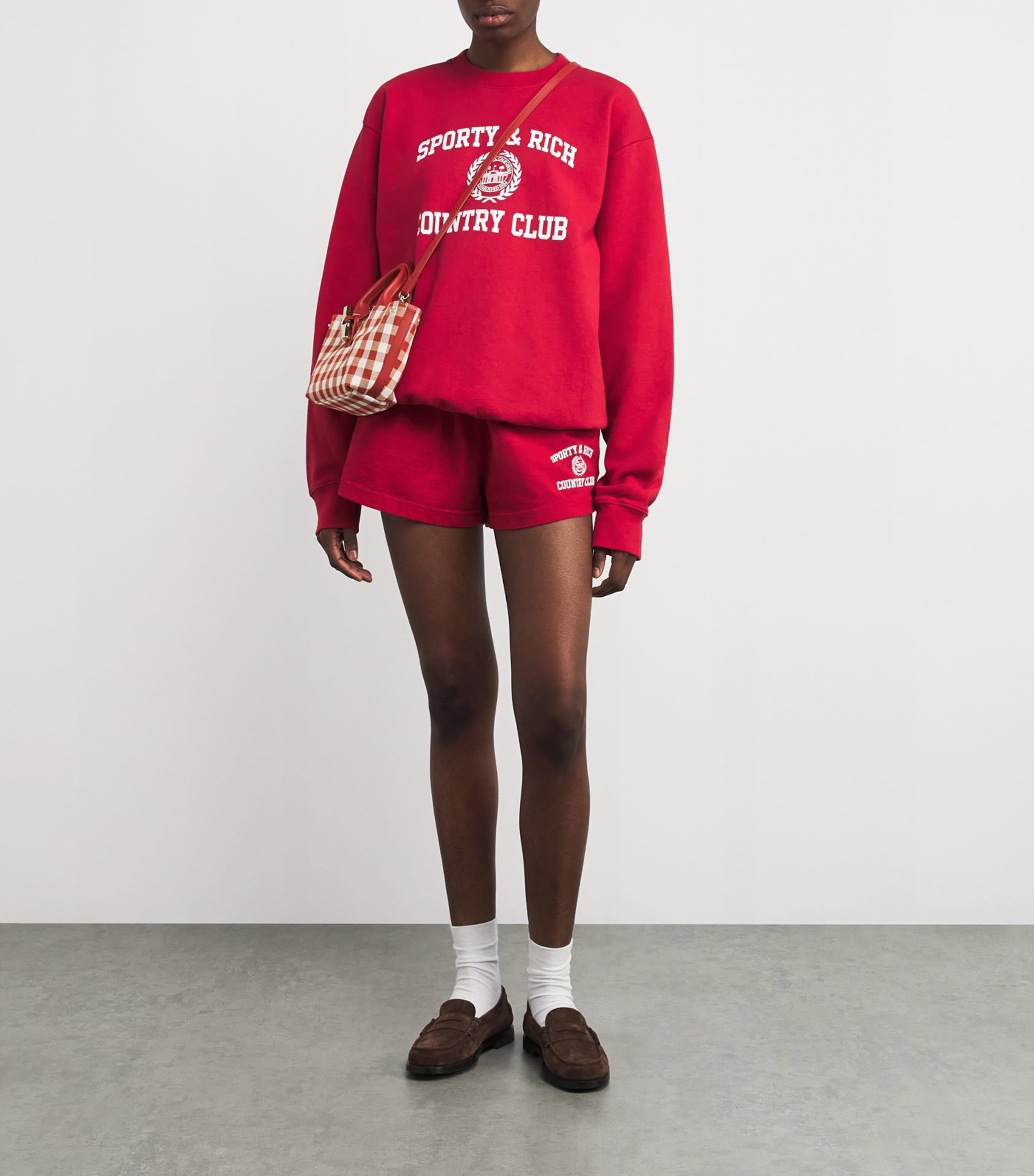 Varsity Crest Sweatshirt RUBY Image 2