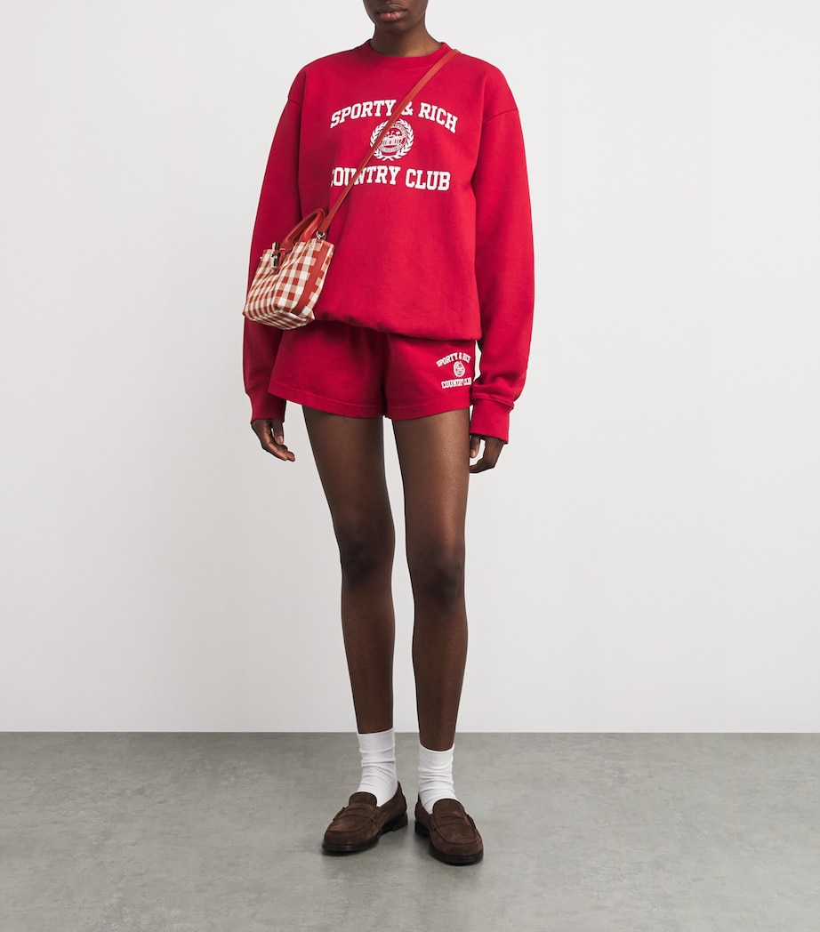 Varsity Crest Sweatshirt RUBY Image 2