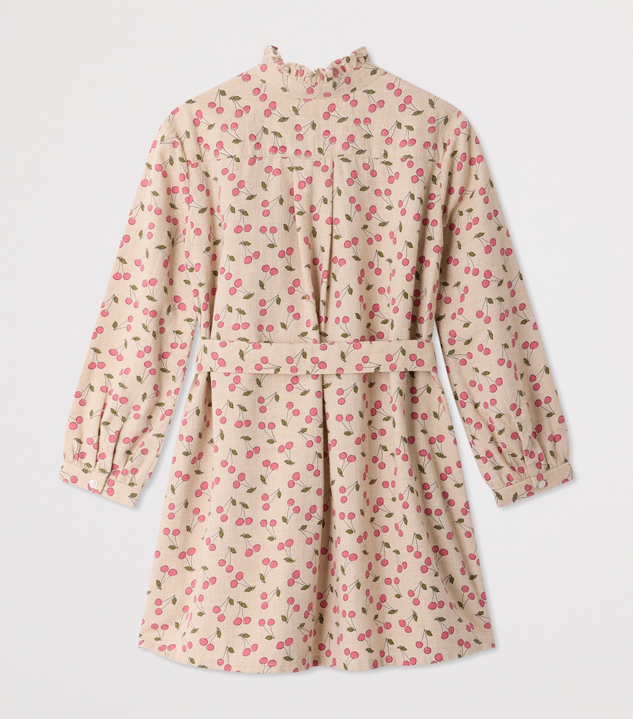 Bonpoint Cotton Cherry Dress (4-8 Years) Imp Mastic Image 2