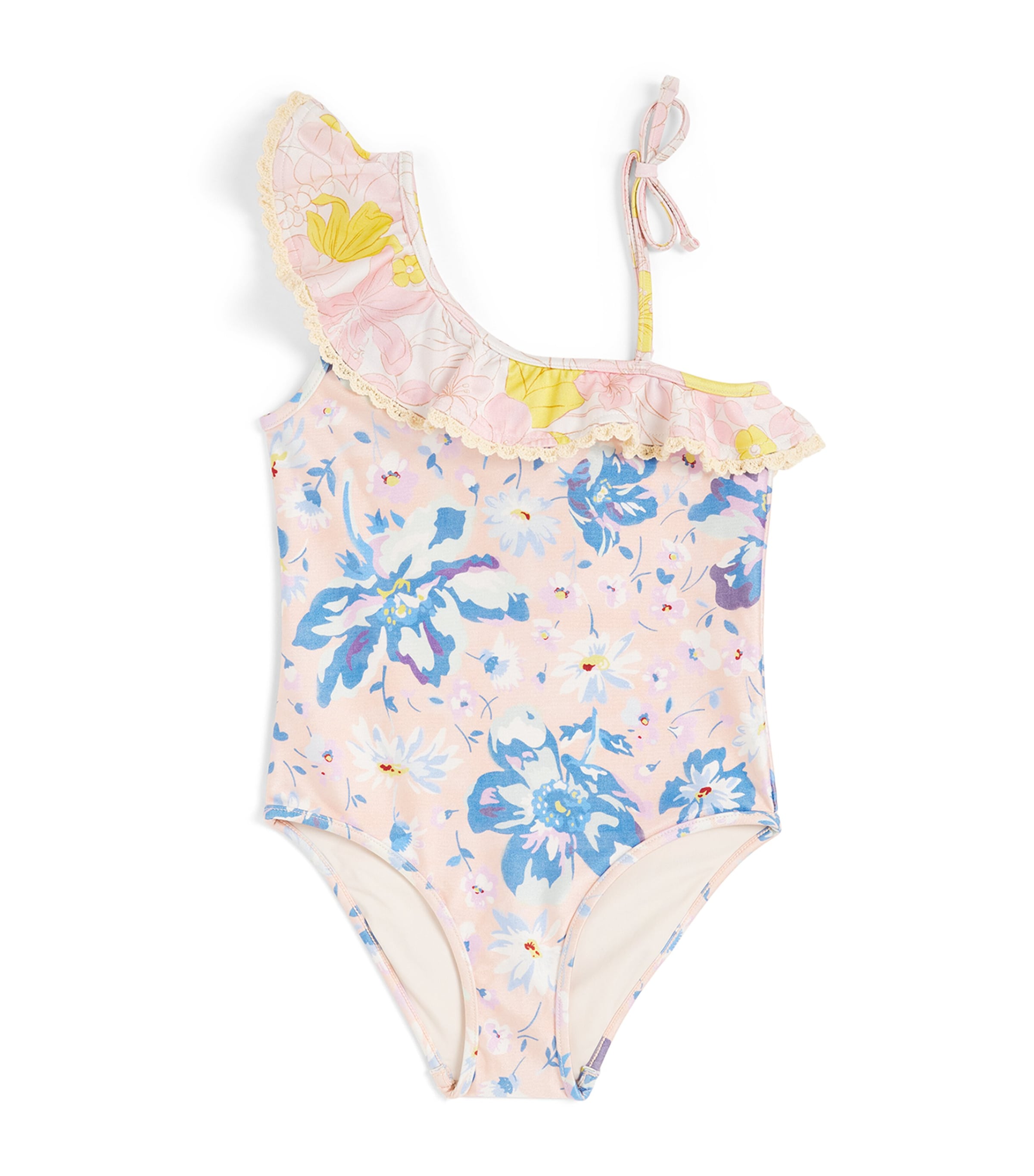 ZIMMERMANN RUFFLE-TRIM POP SWIMSUIT 