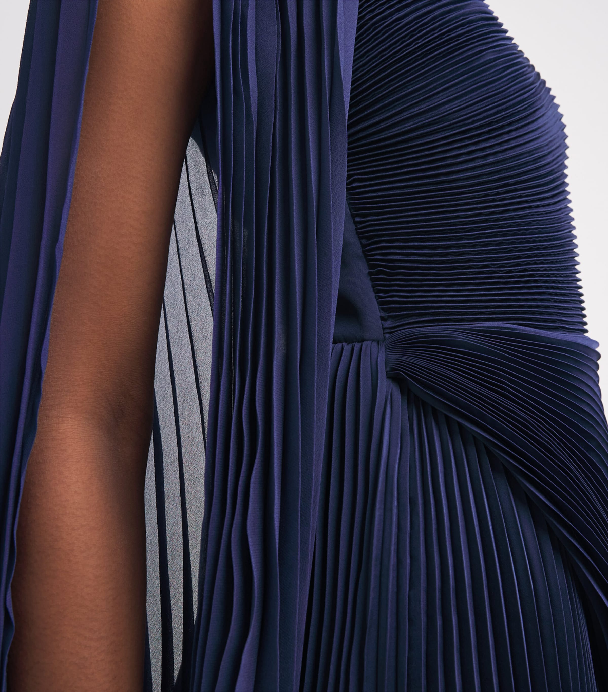 Pleated Aurelie Mini Dress B401 MIDNIGHT BLUE Image 6