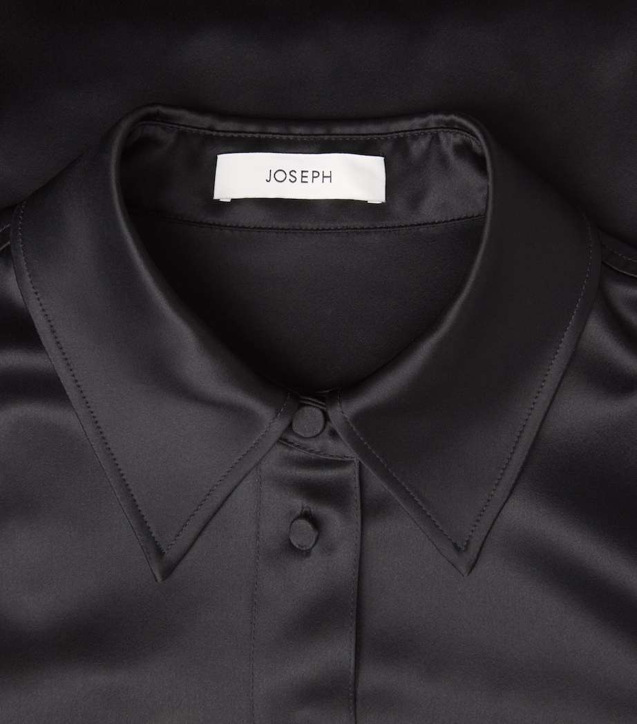 Satin Dieu Blouse BLACK Image 5