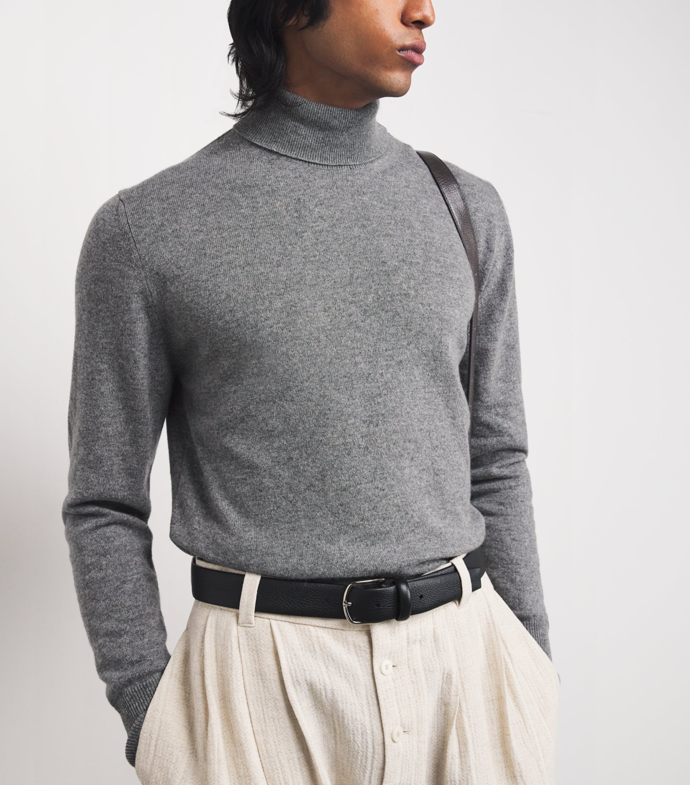 Lardini Mens Cashmere Rollneck Sweater Image 6