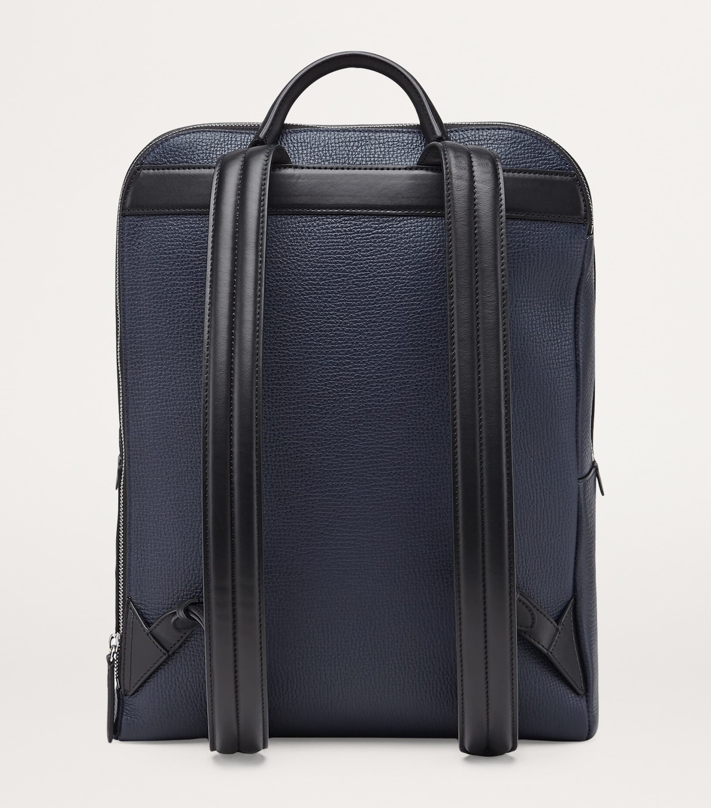 Smythson Ludlow Leather Backpack Navy Image 3