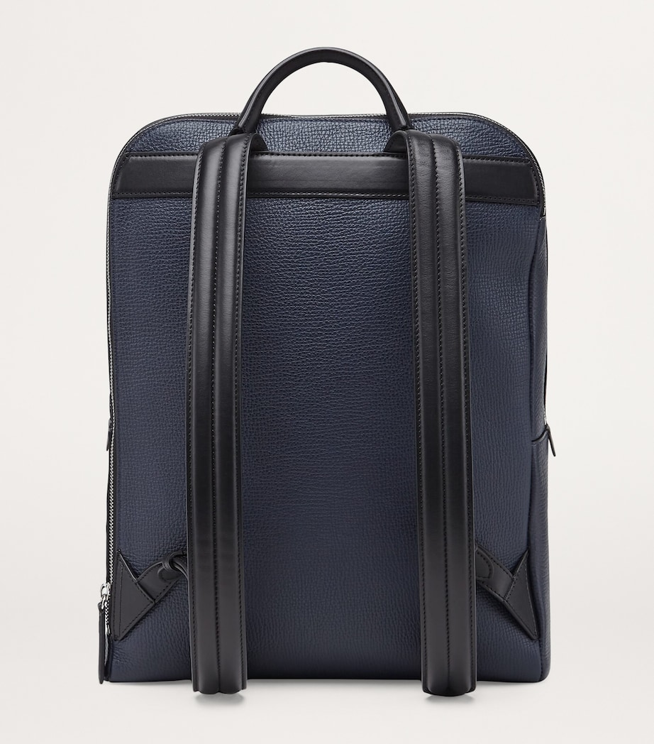 Smythson Ludlow Leather Backpack Navy Image 3