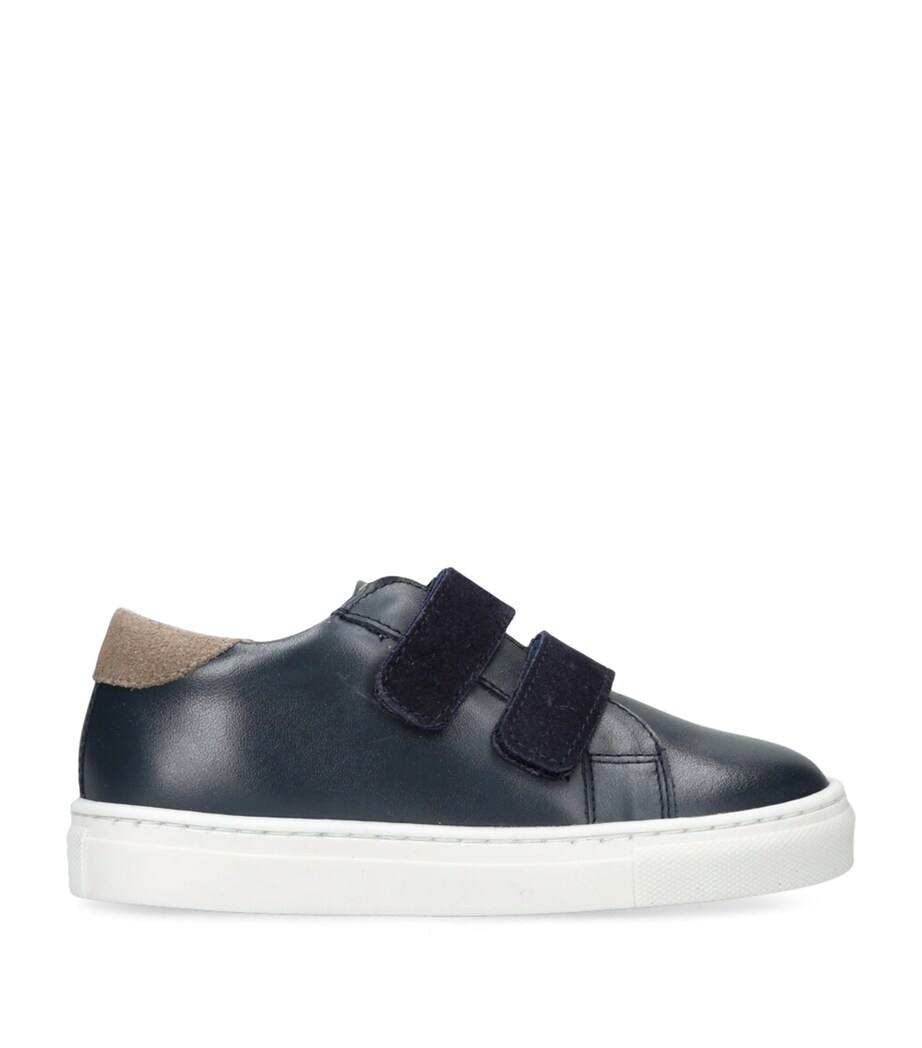 papouelli Leather Hobo Sneakers Navy Image 1