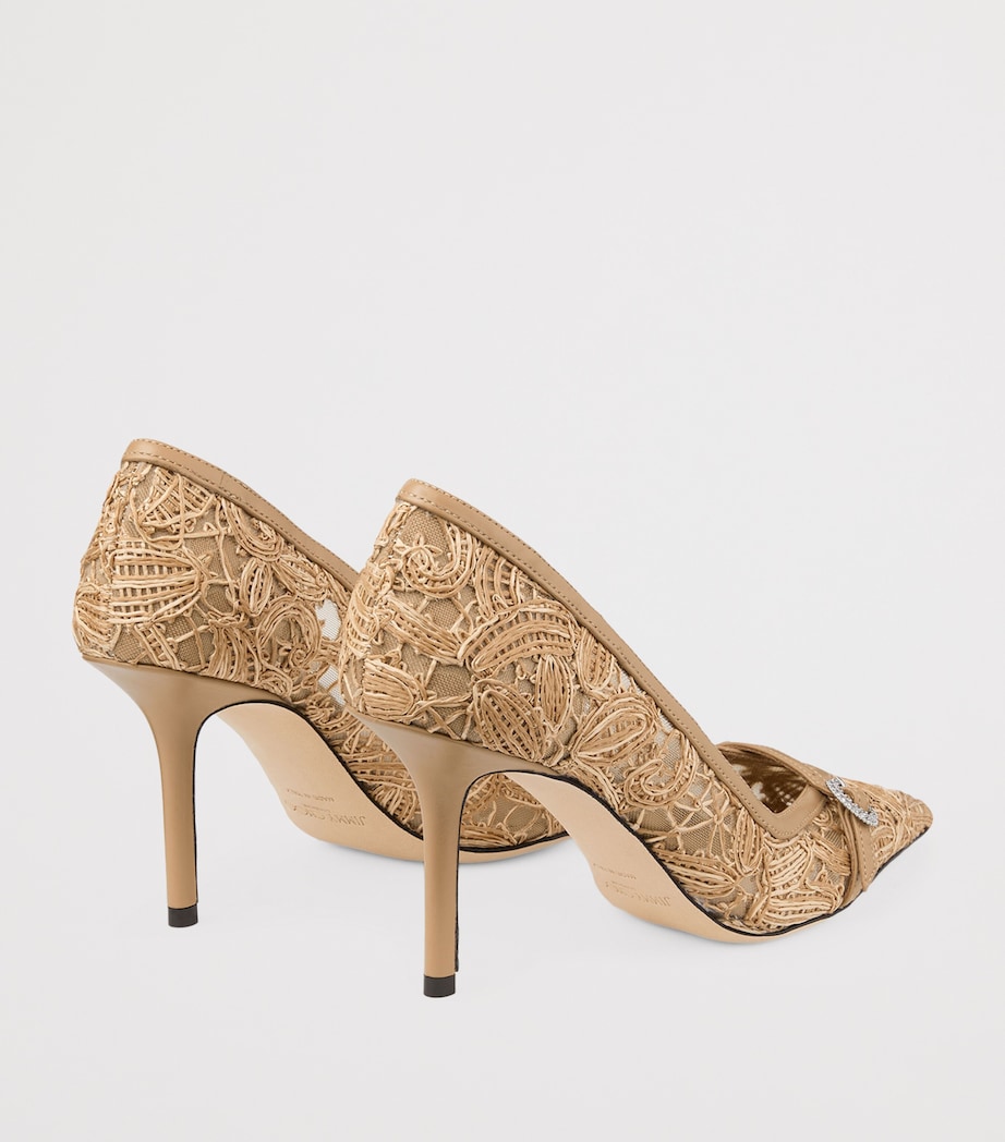Jimmy Choo Keari 85 Heeled Pumps Natural/cappuccino Image 5