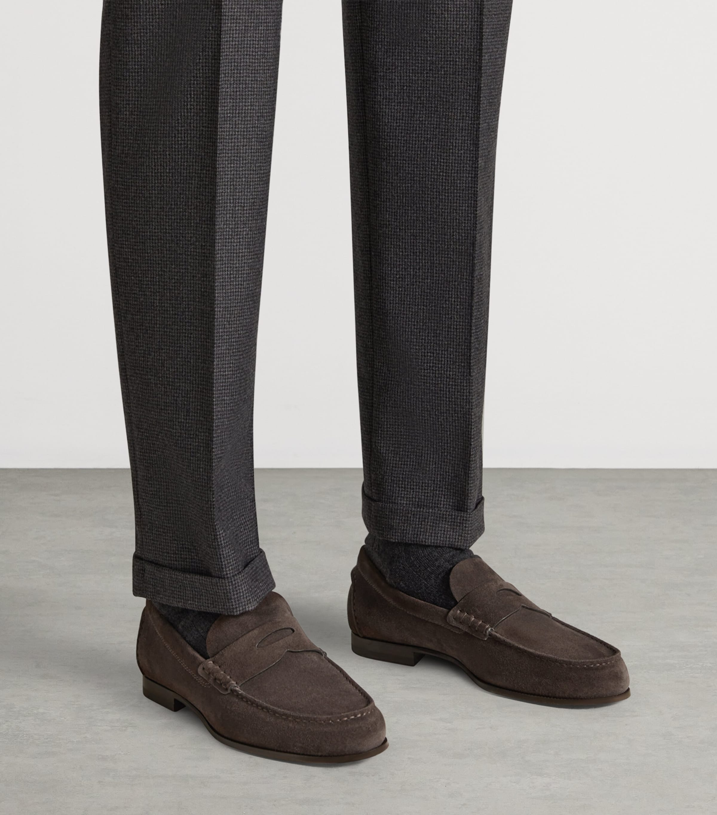 Suede Heddon Flex Loafers 029CLAY Image 2