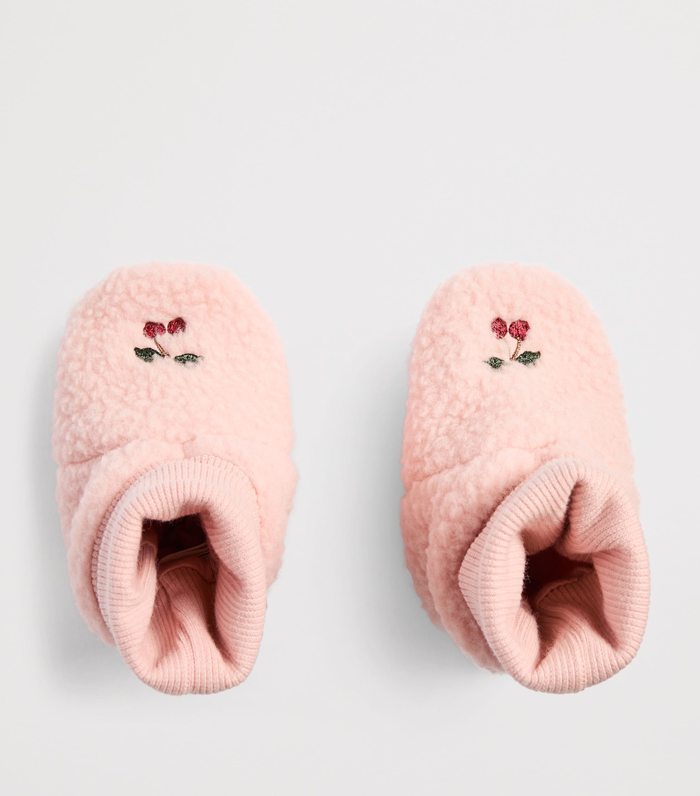 KONGES SLOJD Fleece Safa Booties (6-18 Months) Rose Smoke Image 2