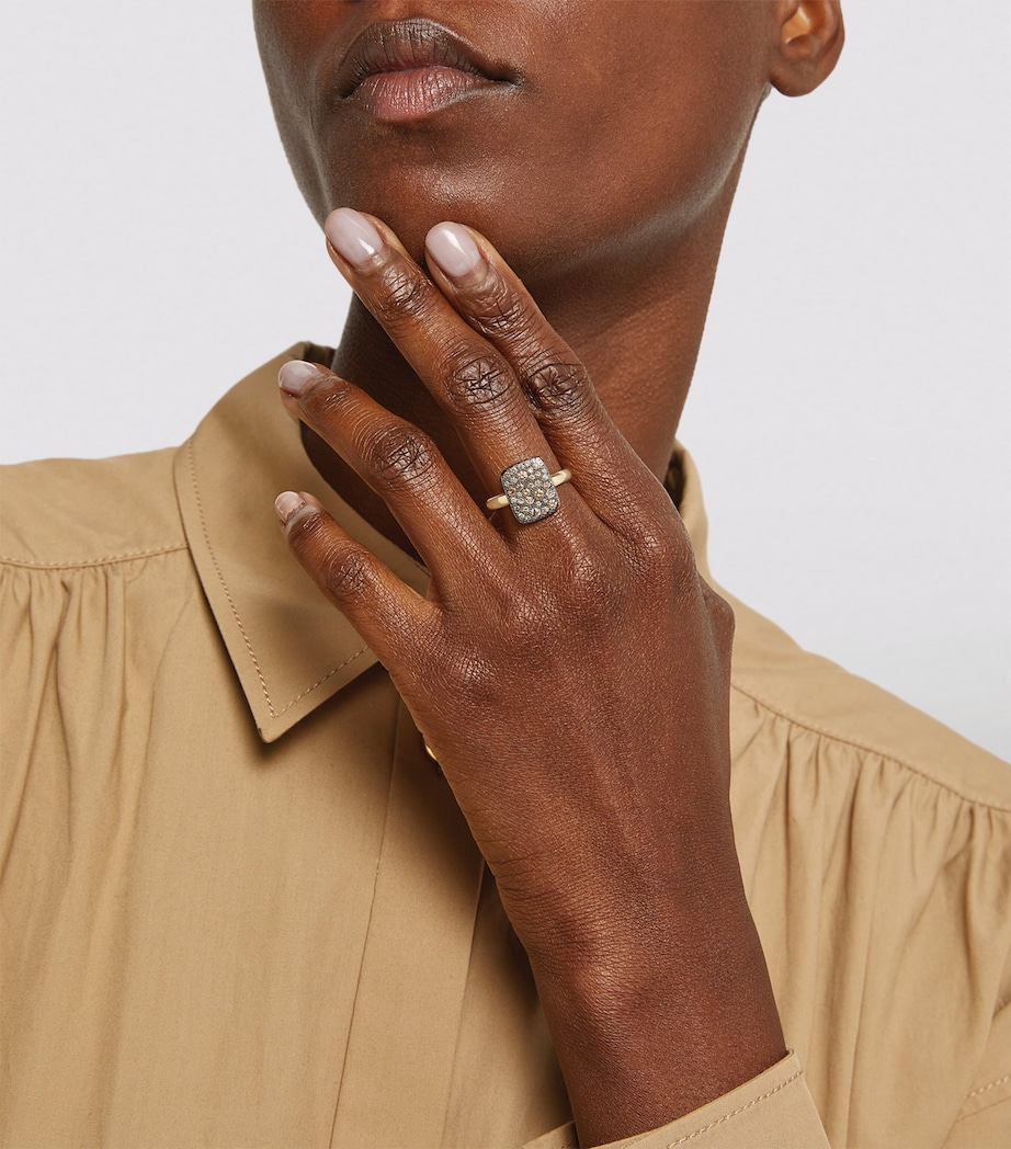 Pomellato Rose Gold and Diamond Sabbia Ring Image 5
