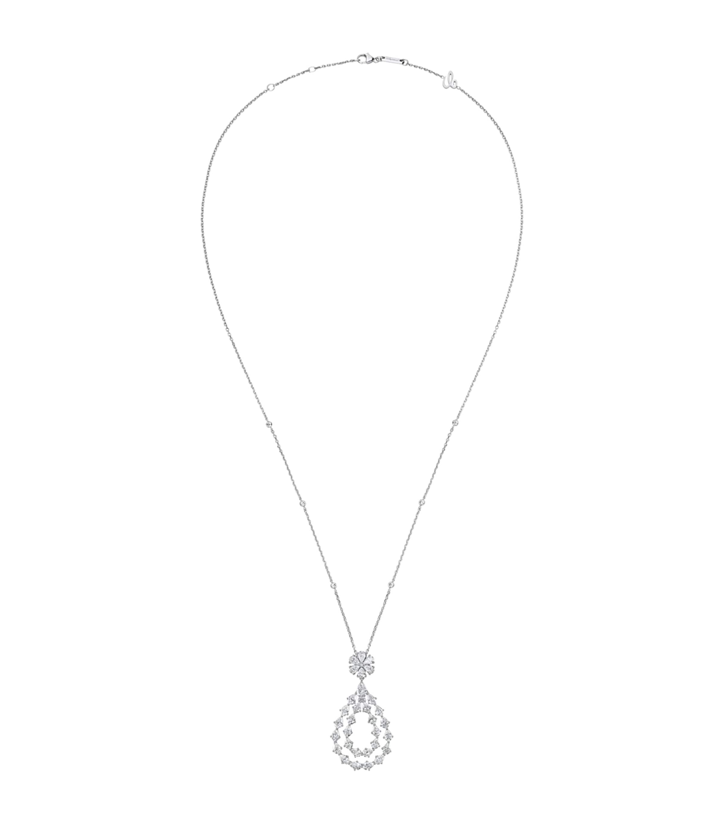 White Gold and Diamond L'Heure du Diamant Necklace 18K WHITE GOLD Image 1