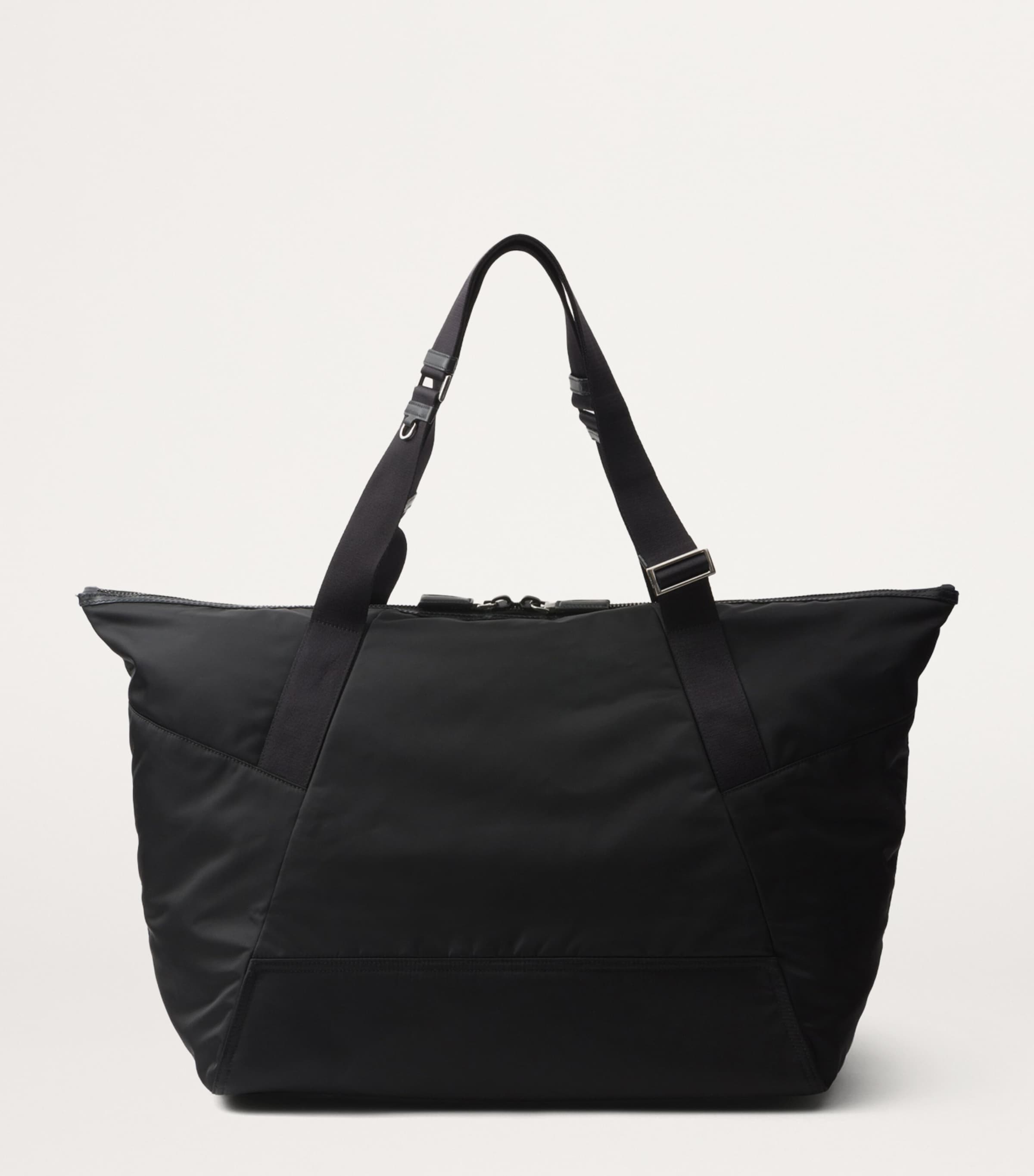 Leather and Renylon Travel Tote Bag F0002 Image 4