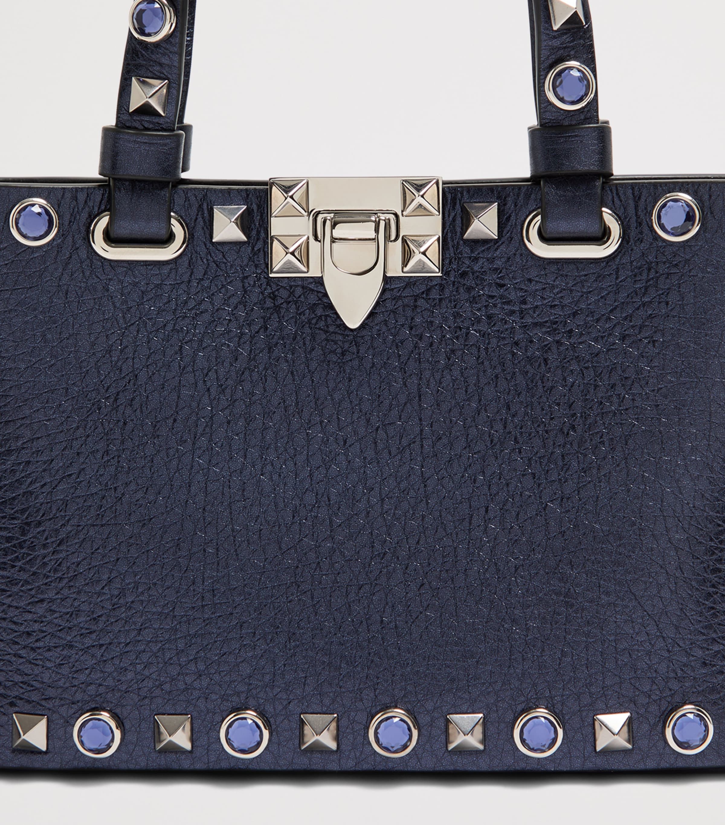 Valentino Garavani Mini Leather Rockstud Tote Bag Image 6