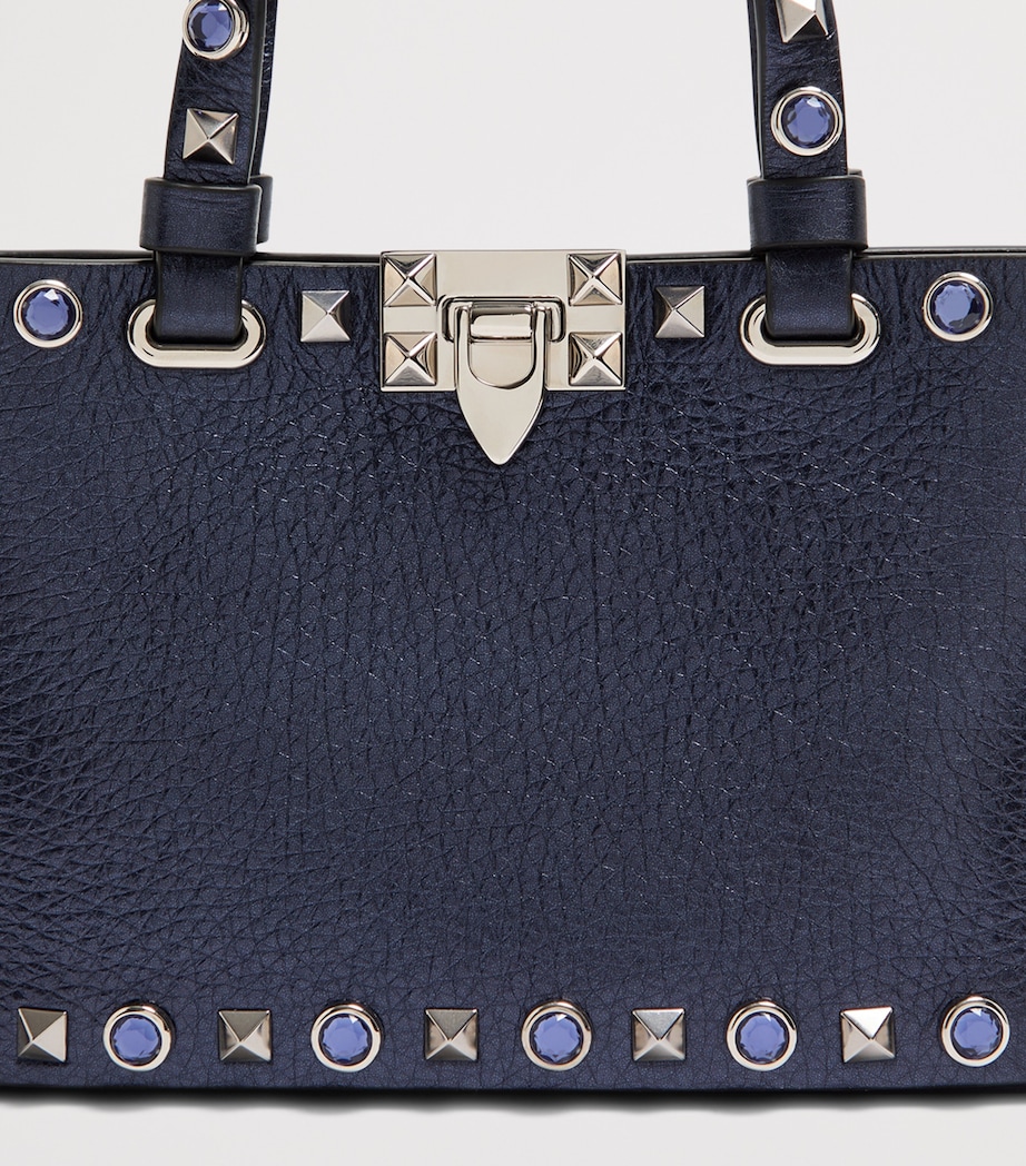 Valentino Garavani Mini Leather Rockstud Tote Bag Image 6