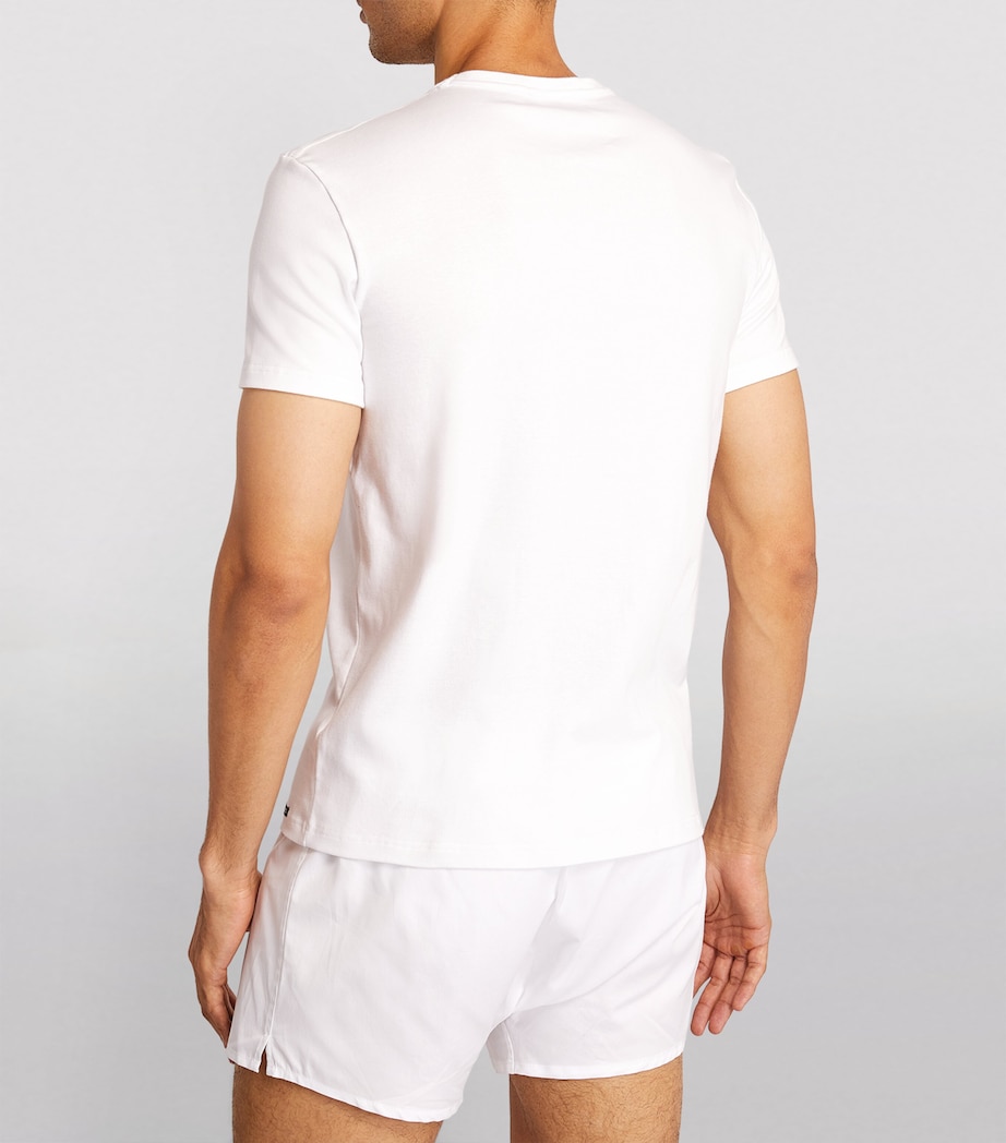 Stretch-Cotton T-Shirt 100 WHITE Image 8