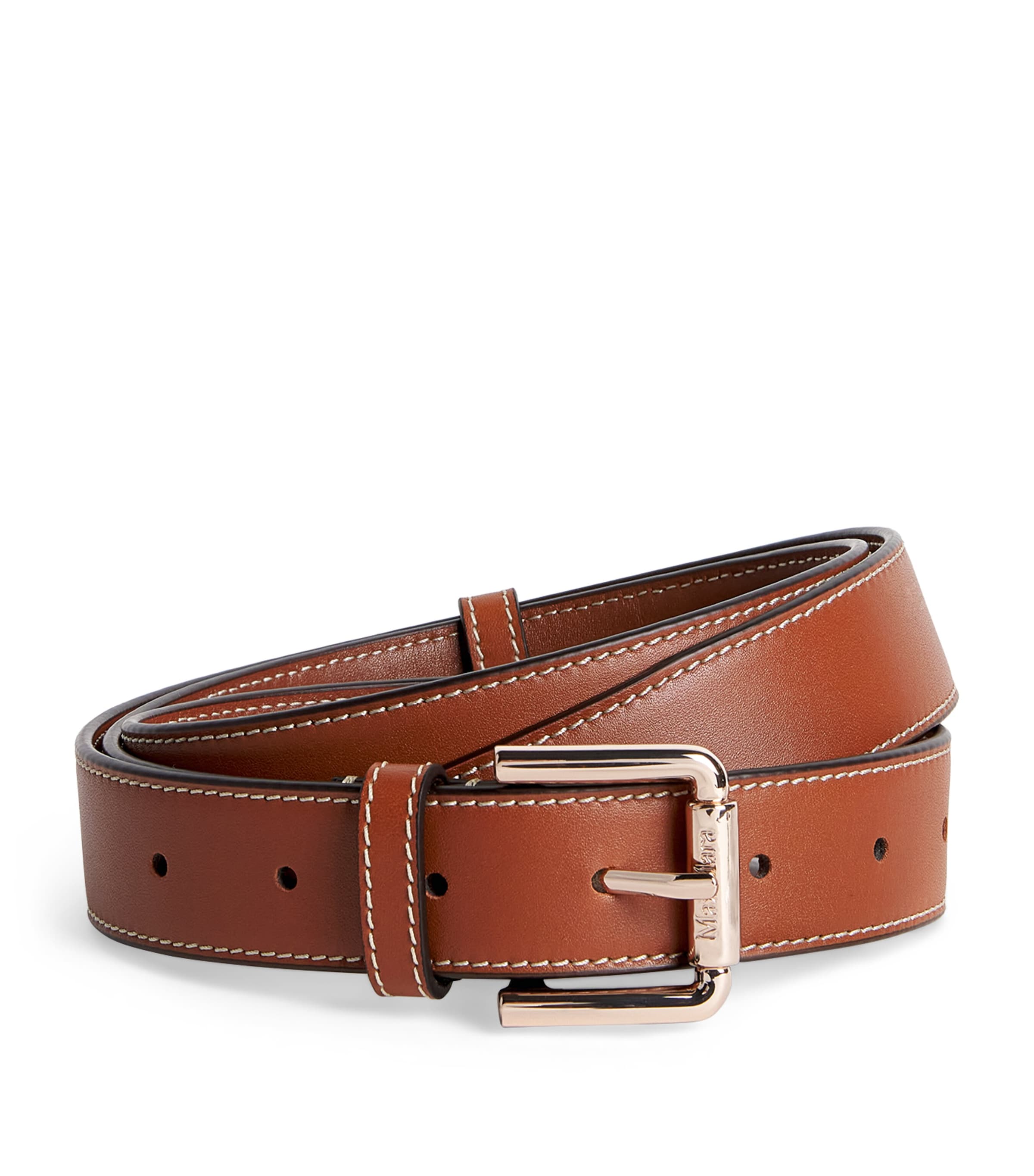 Max Mara Leather Belt In Brown